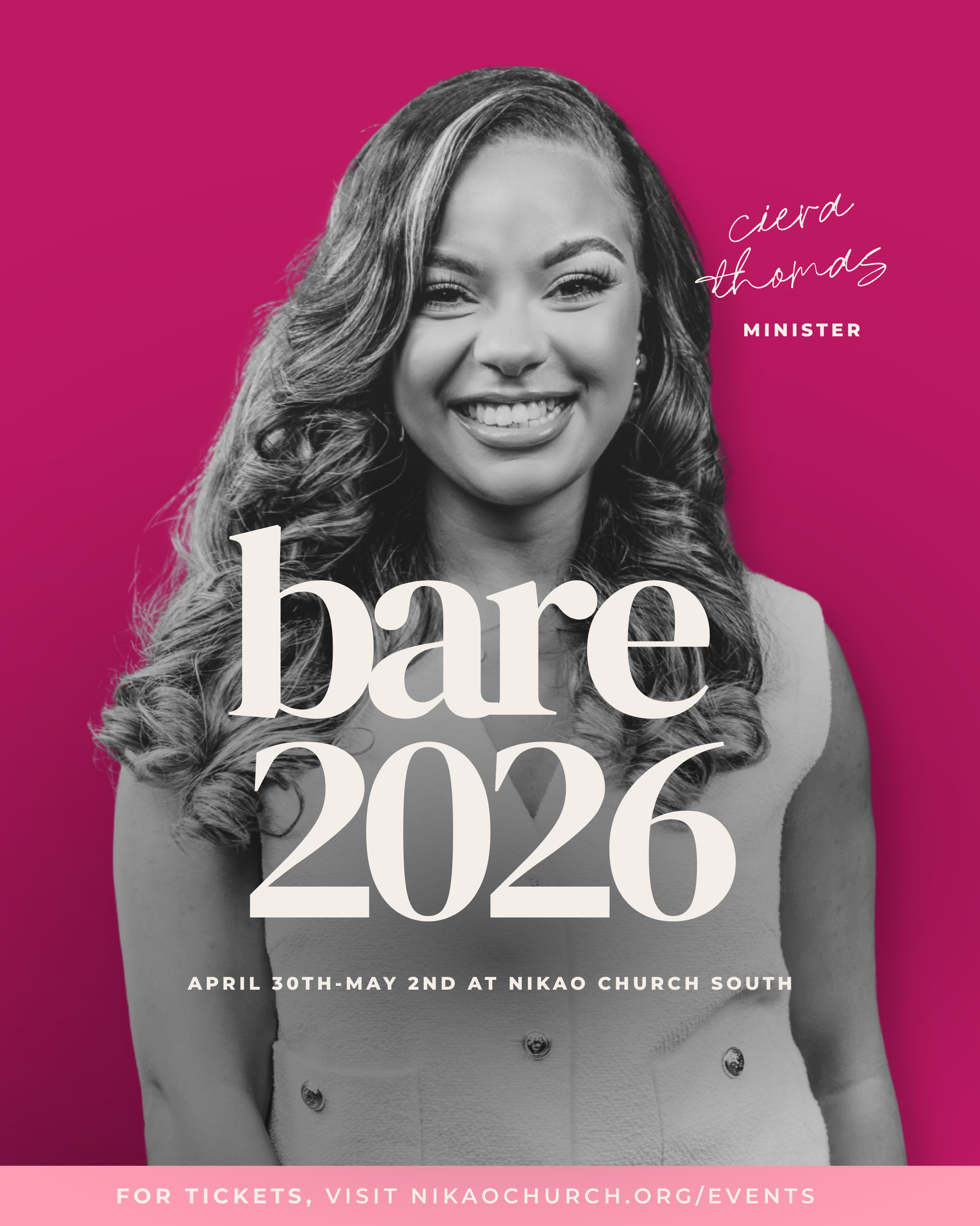 Minister Ciera Thomas BARE guest speaker 2026