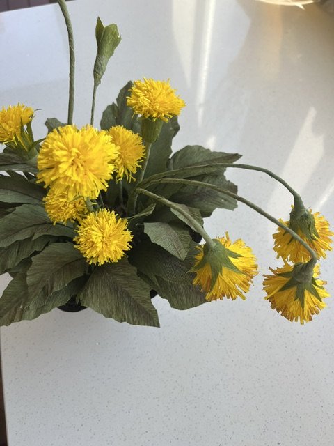 Paper Dandelion Crafting