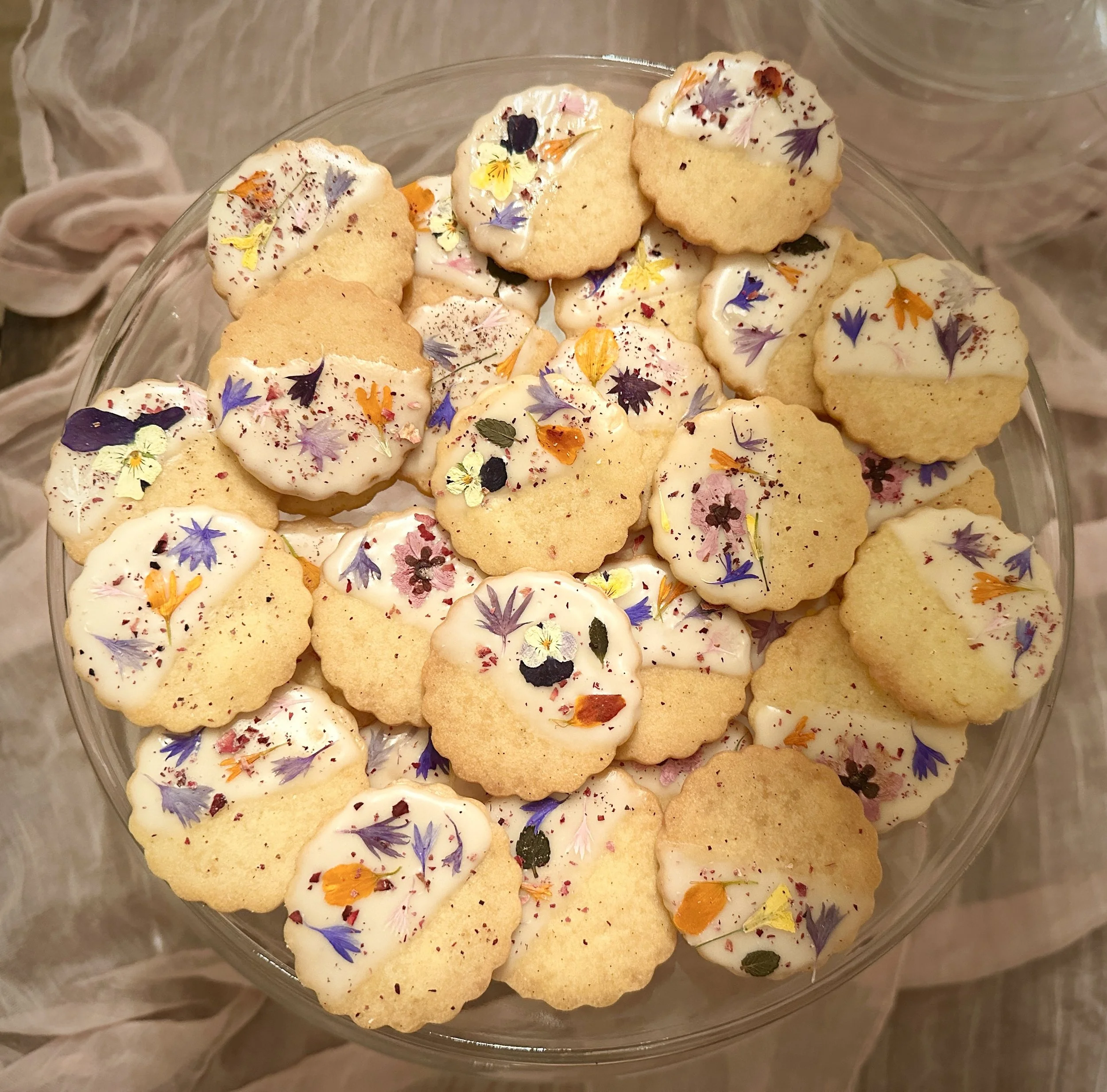 Floral Shortbread Cookies for sale!