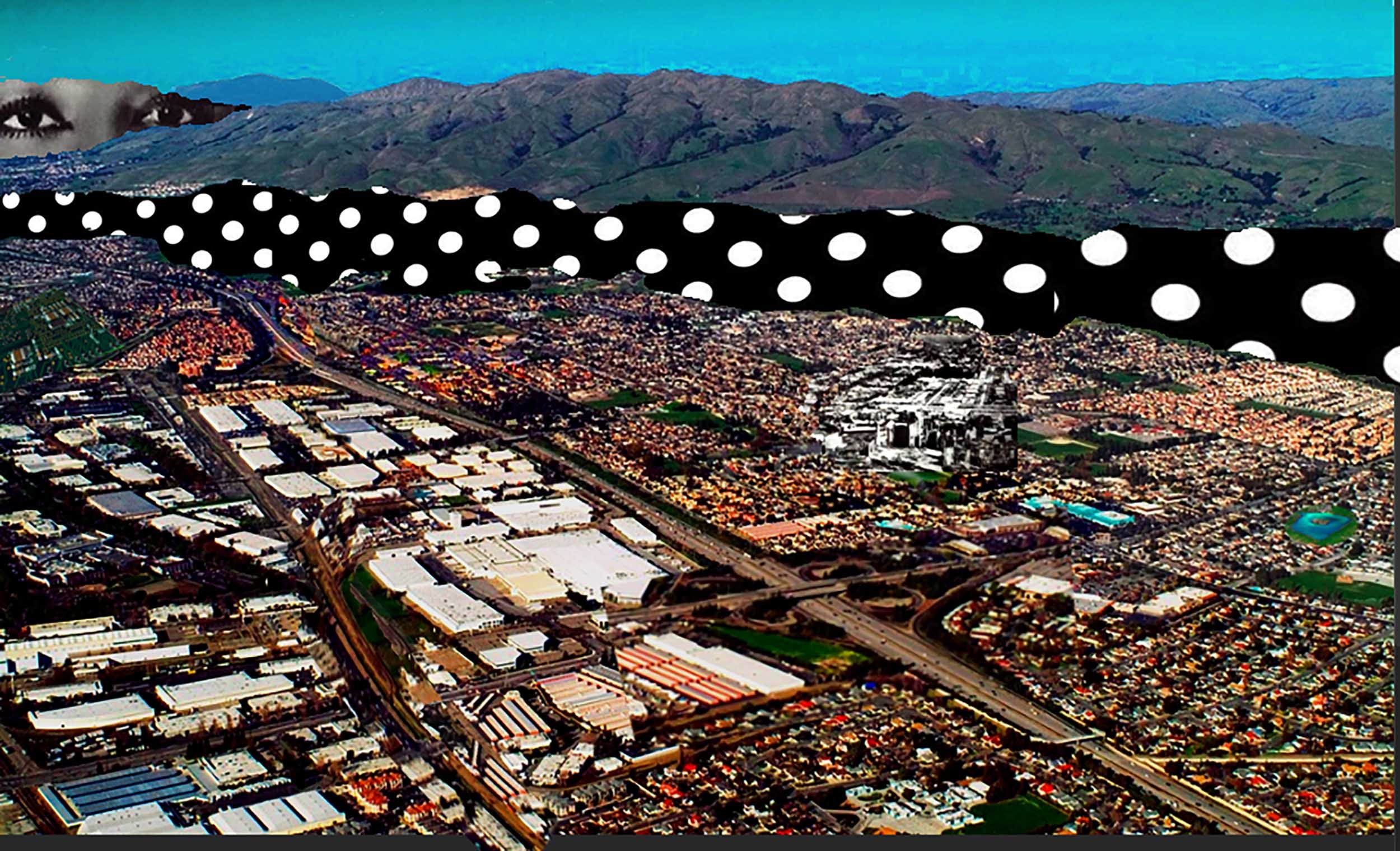 California Love, 2025, digital collage..