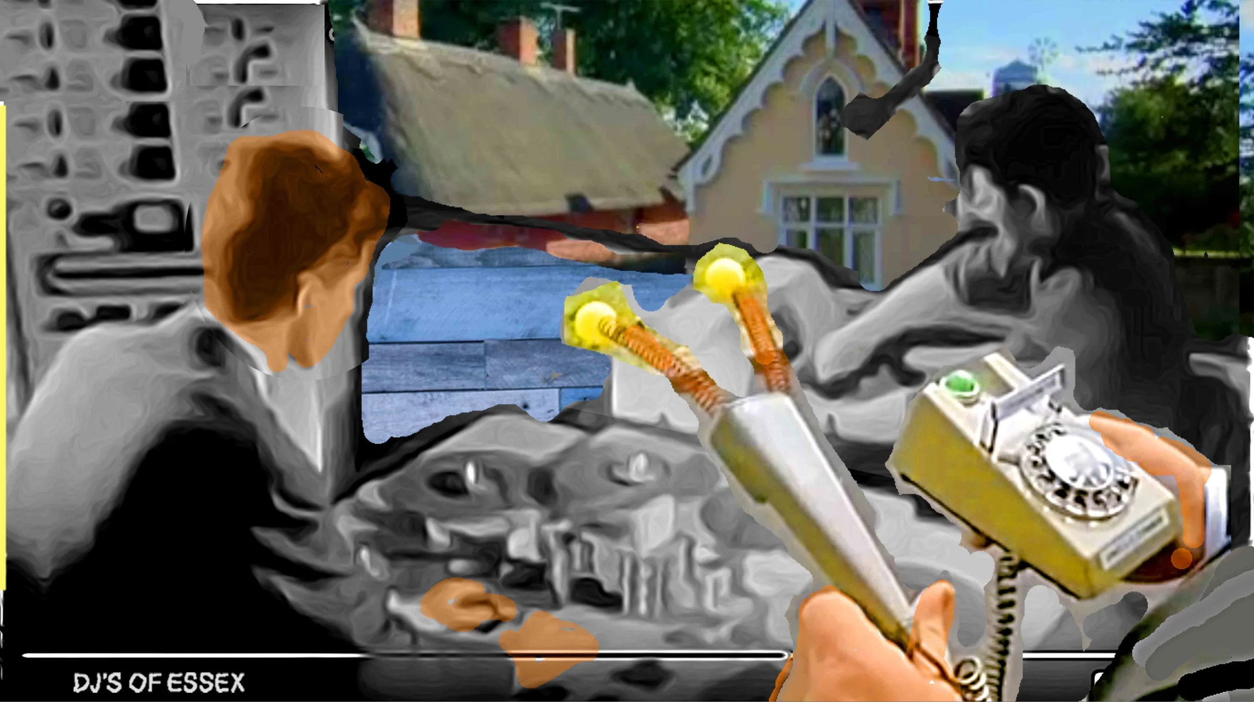 DJ's of Essex, 2021, digital collage.