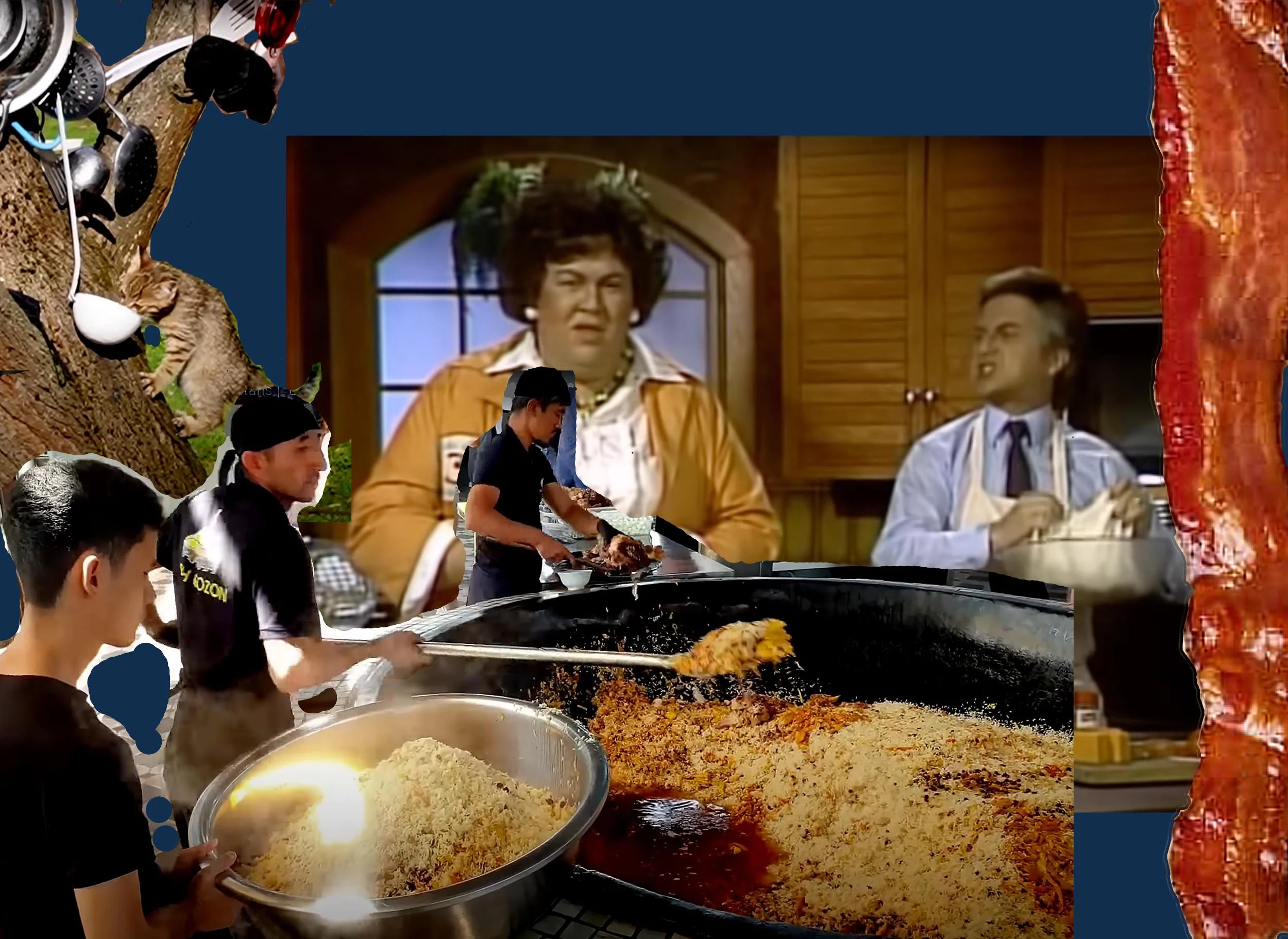 Too many Cooks:  Second Serving, 2023, digital collage