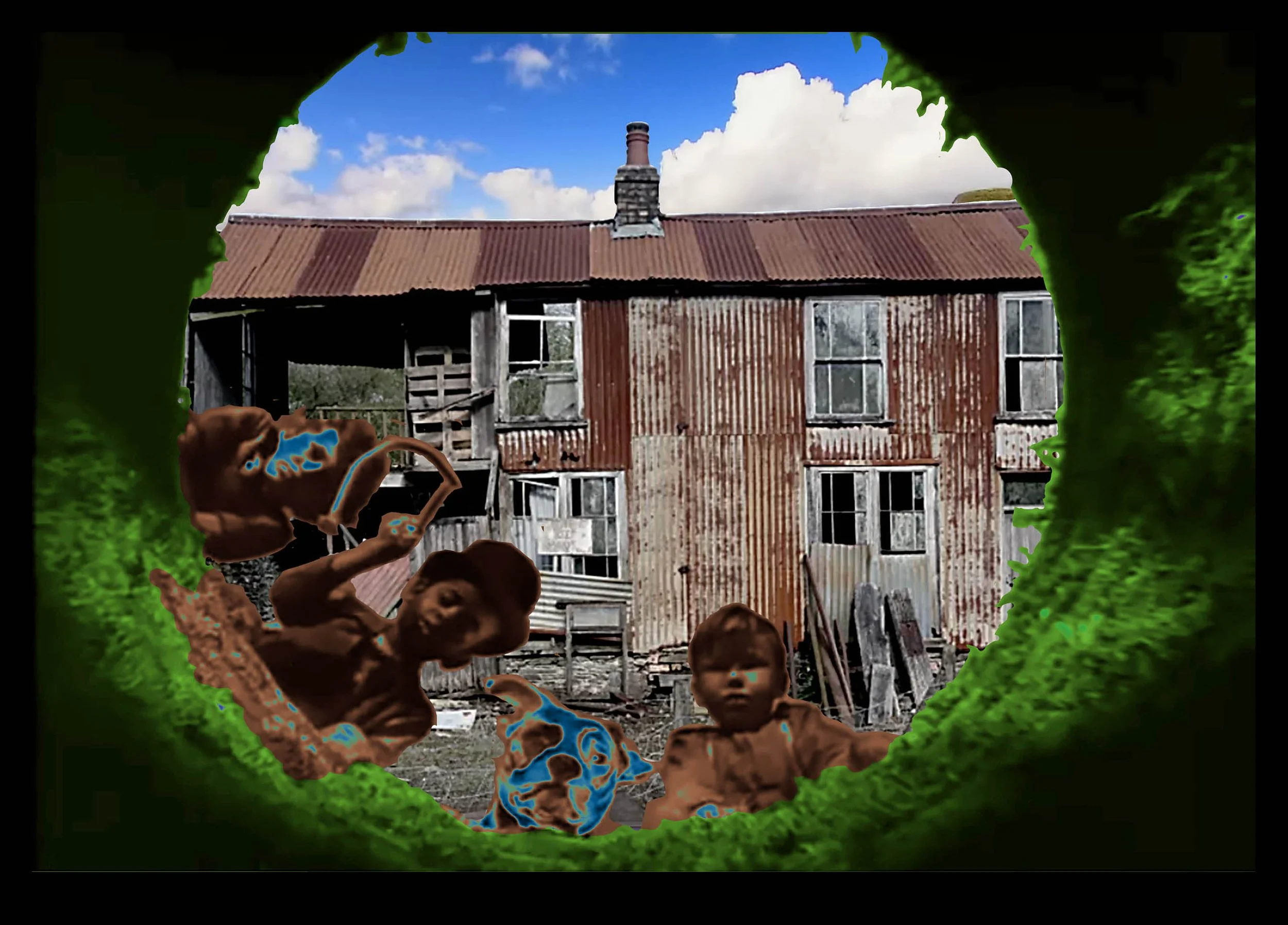 Our House, 2025, 25" x 41".