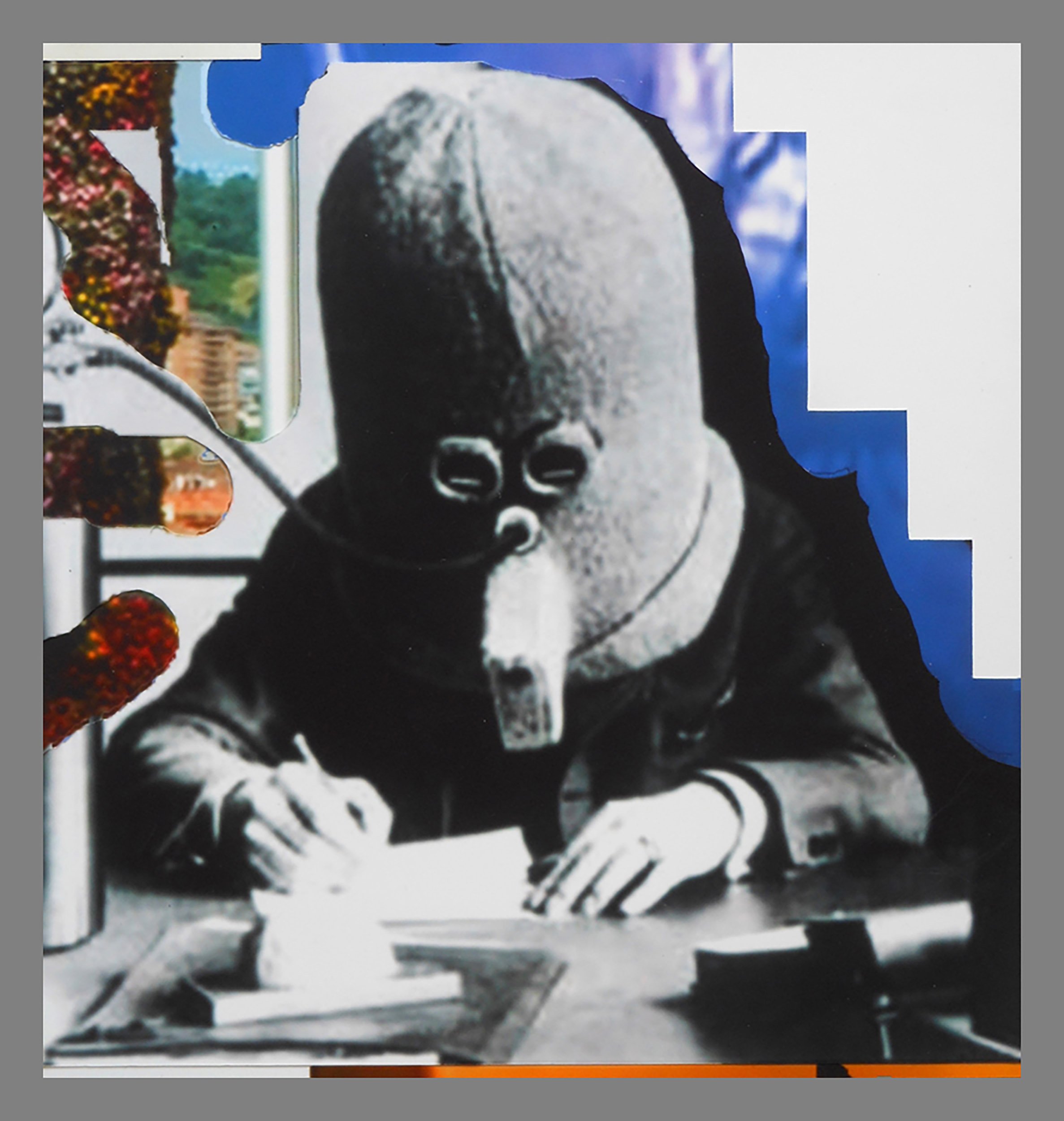 Technocrat, 2019, , 9 1/4" x 9", collage.