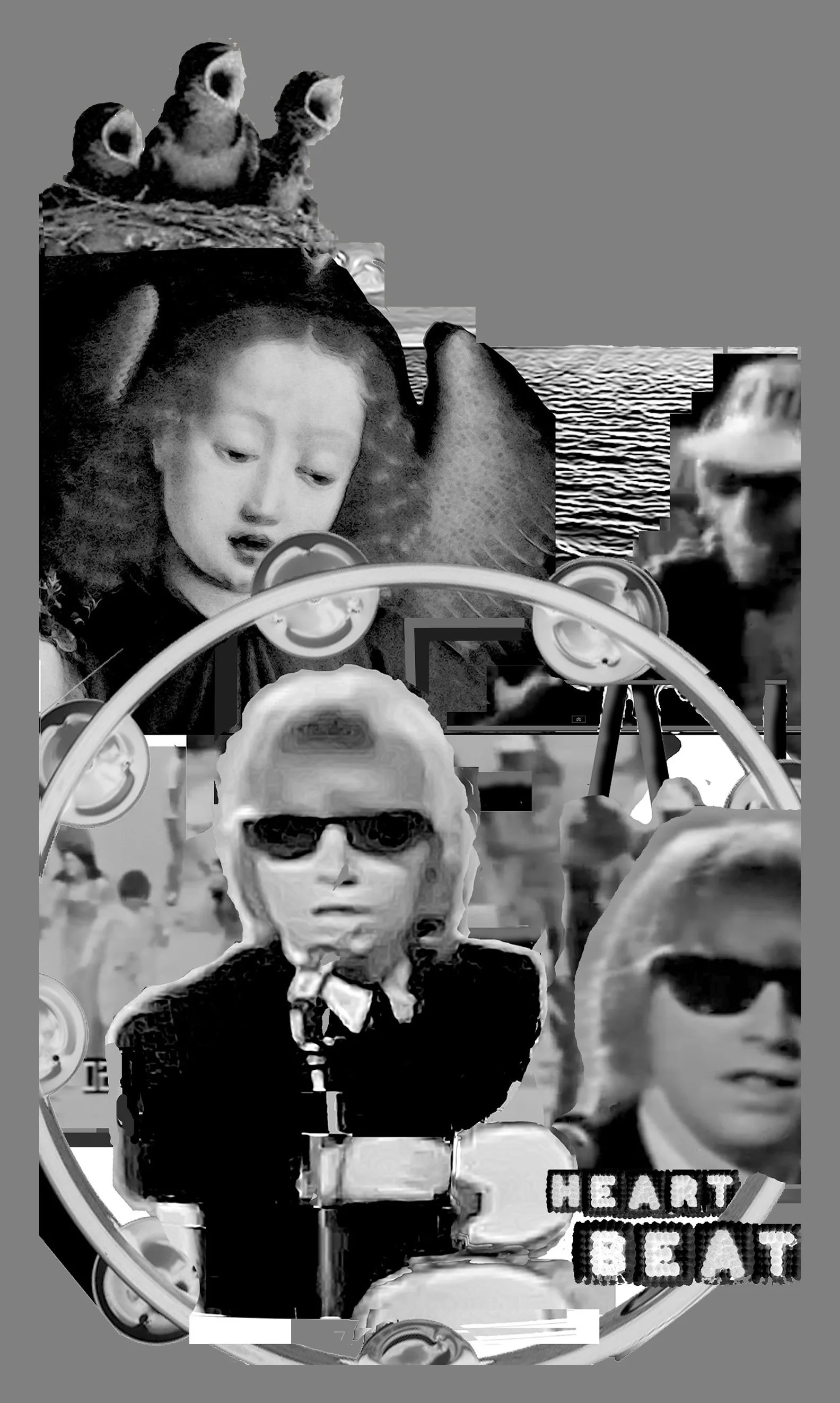 Heartbeat, 2016, digital collage.