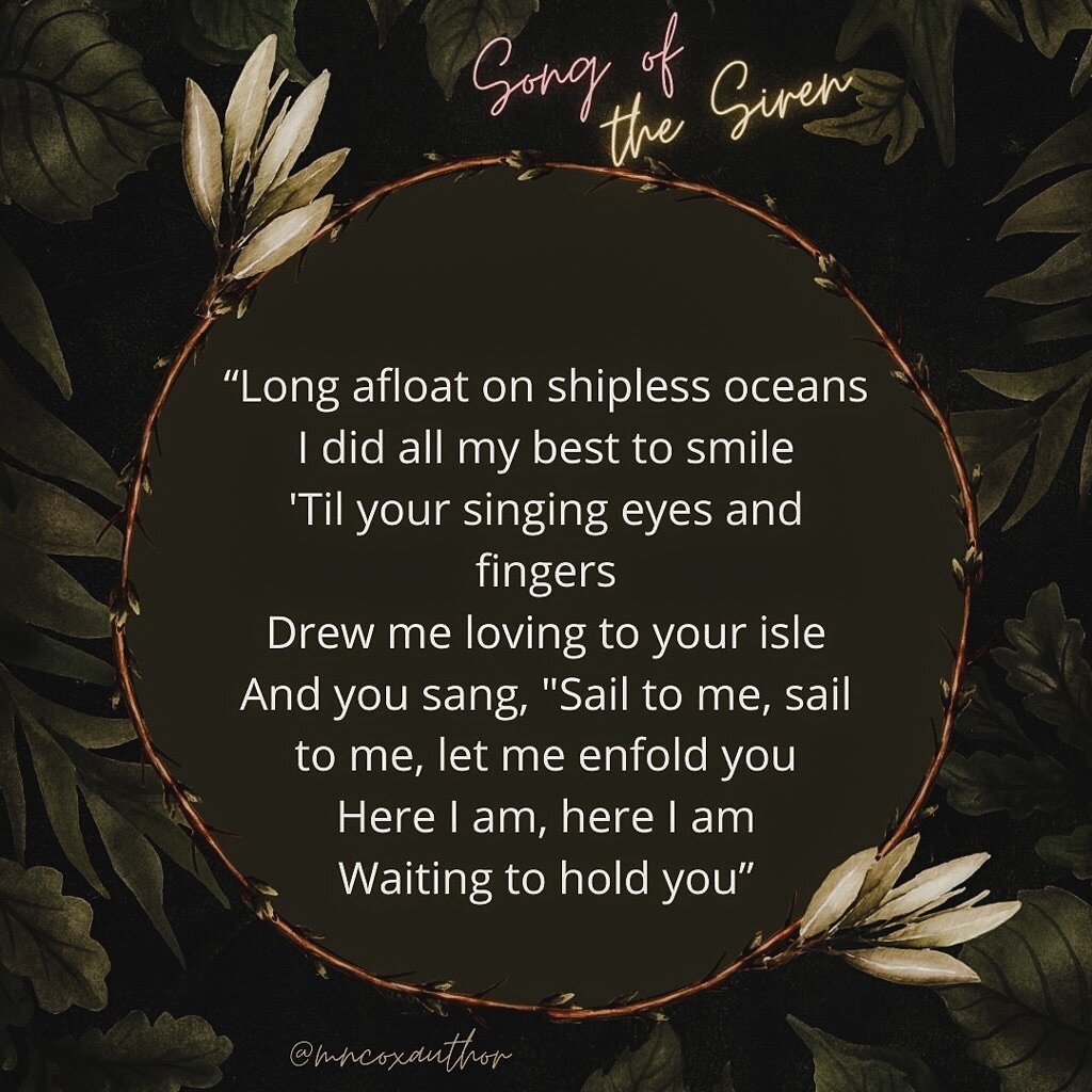 Happy Valentine&rsquo;s Day, lovelies. 💞🎶
.
Lyrics on slide read: &lsquo;Long afloat on shipless oceans, I did all my best to smile. &lsquo;Til your singing eyes and fingers, drew me loving to your isle. And you sang, &ldquo;Sail to me, sail to me,