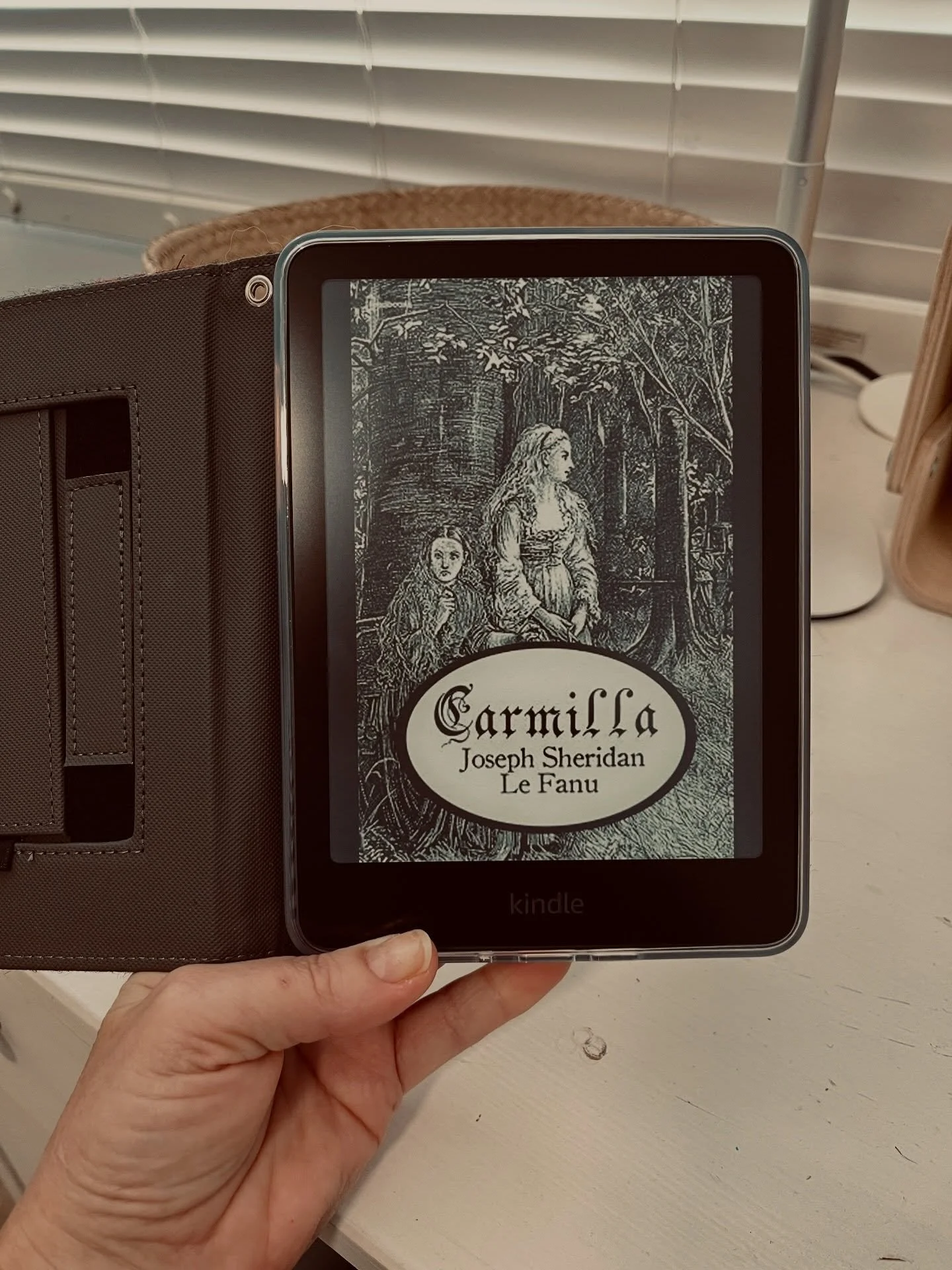 I had a good week. You? I hope so. 💖
.
I&rsquo;m re-reading Carmilla. 📕🩸 It&rsquo;s still unsettling and brilliant. 
.
Watched Gilda on my first Friday film night of the season&mdash;with season meaning I&rsquo;ve moved a TV in so I can watch in b