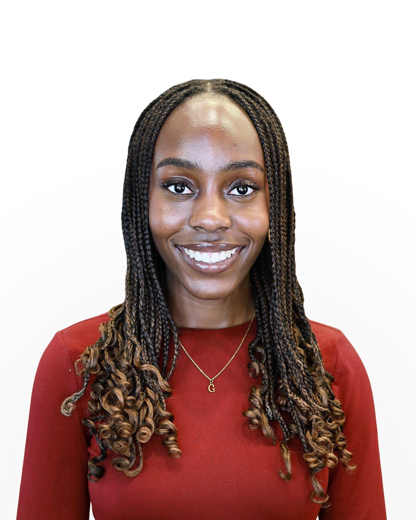 A headshot of Gianna Nalumansi, an Undergraduate in the Clarke Lab.