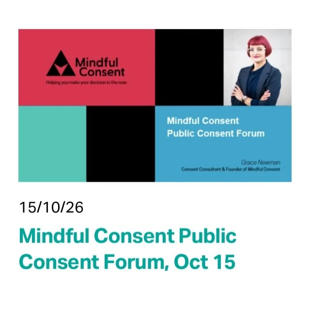 The annual @mindfulconsenteducation public forum is on tonight at @secondstorystudios Collingwood Victoria from 6pm for 2hrs as part of @ozkinkfest_au . Following at 8pm there is a panel discussing &ldquo;Capacity to Consent&rdquo;. Tickets available