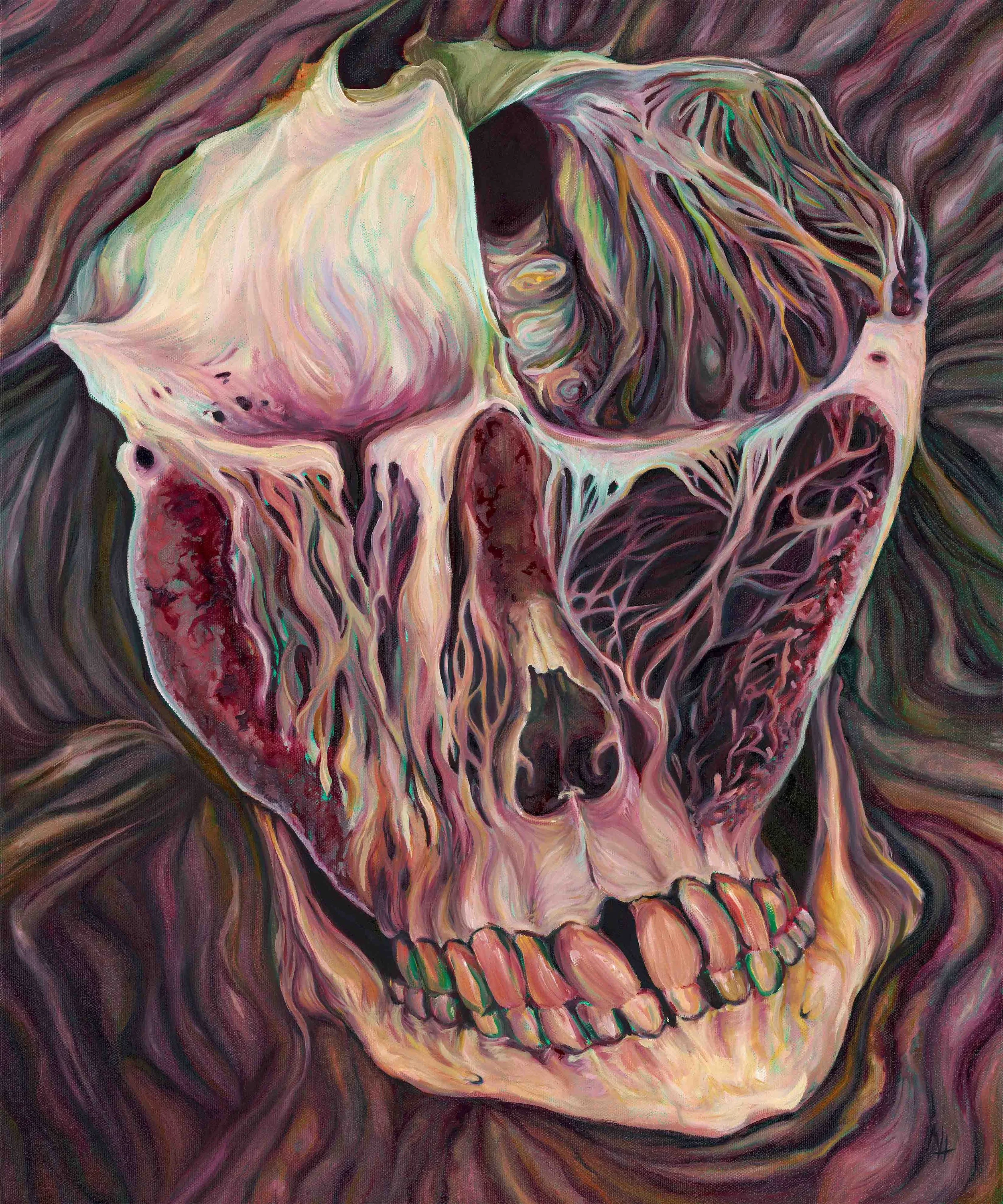 "Death Without You," 2025. 20" x 24." Oil paint on canvas.