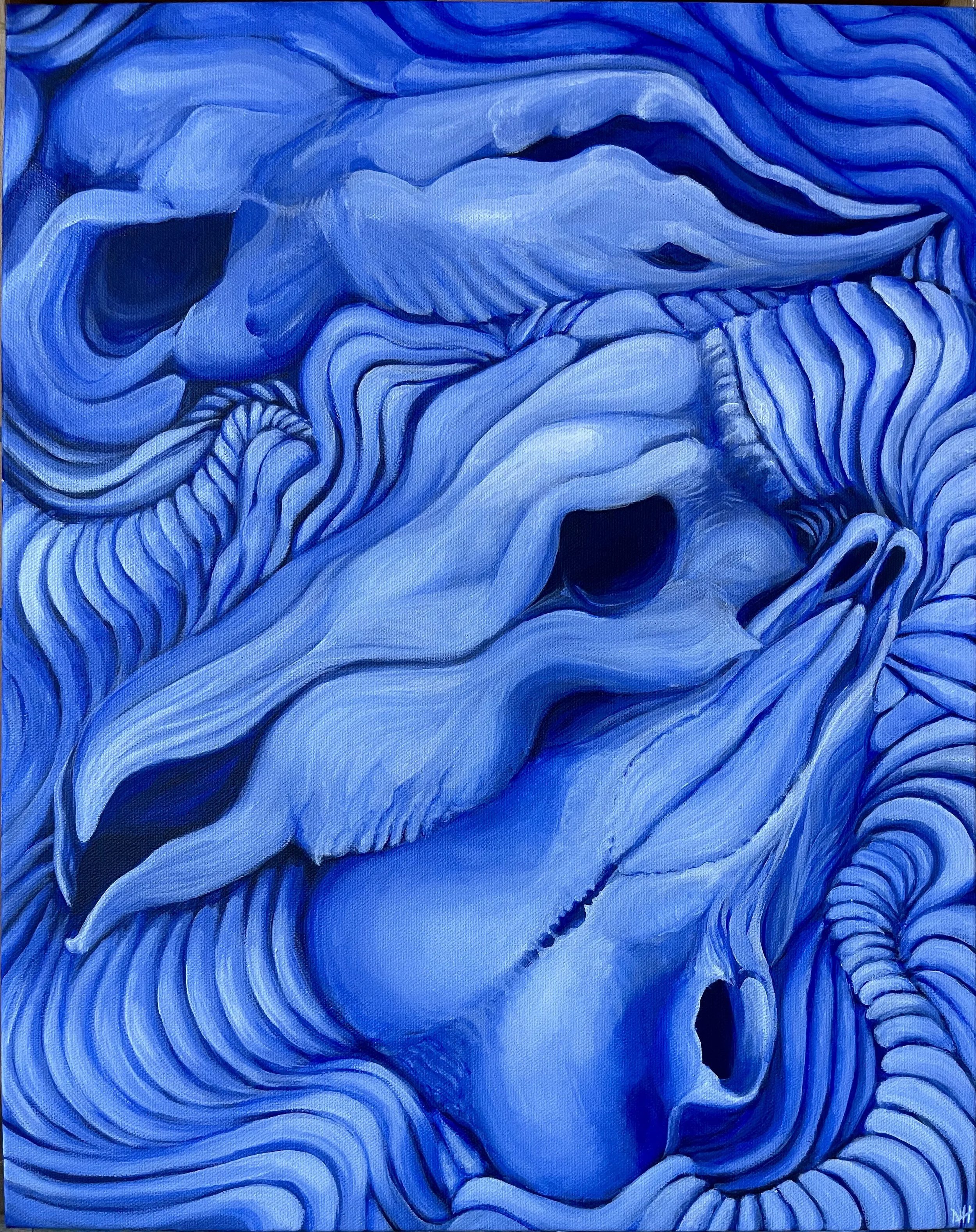 "A Prolonged and Endured Suffering," 2021. 16” x 20." Acrylic on canvas.