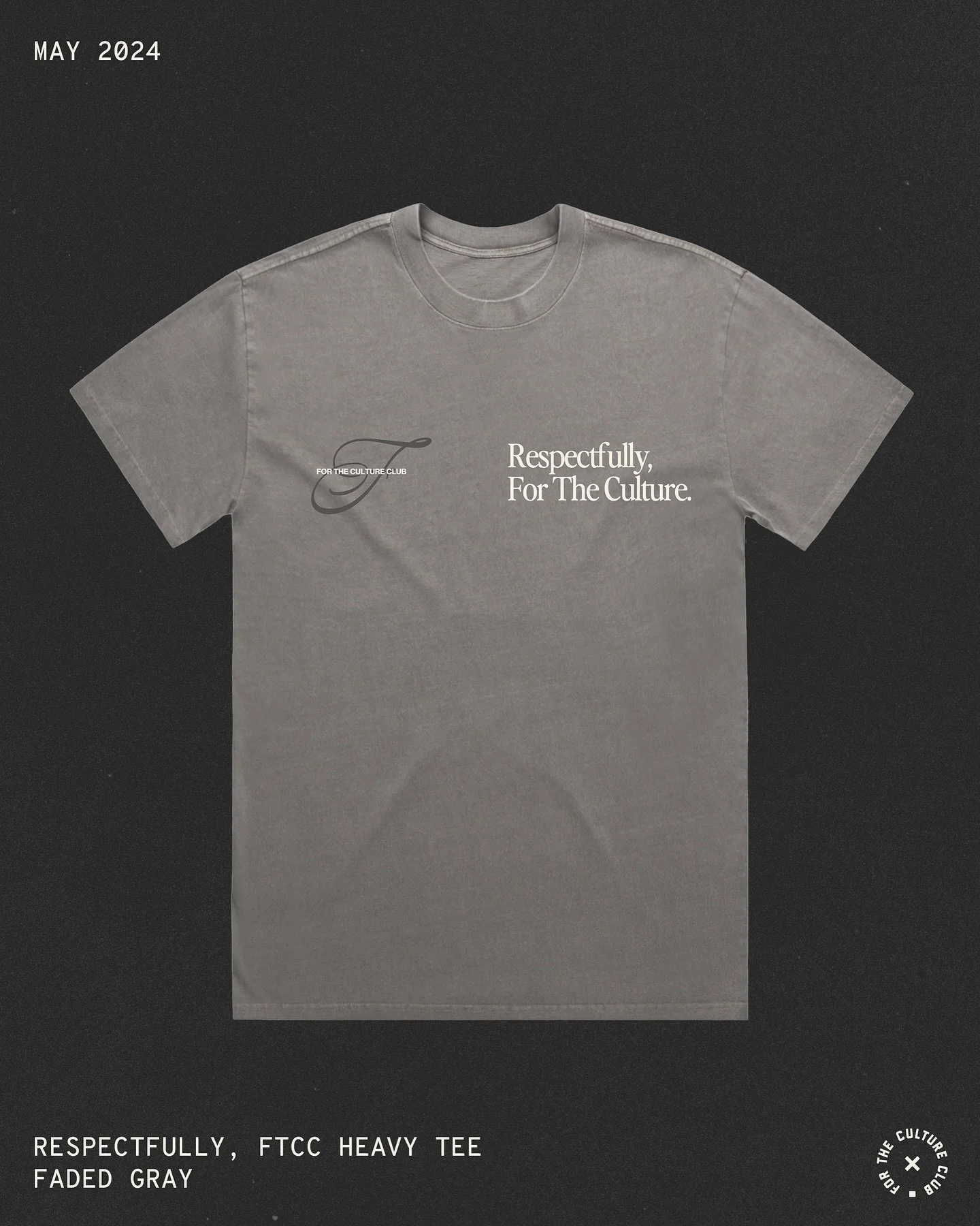 We know you and the culture go together real bad, so we broke it down and spelled it out for everyone else to see in this love note to the culture. Respectfully, For The Culture. 

&bull; Boxy, oversized fit with dropped shoulders
&bull; Heavyweight,