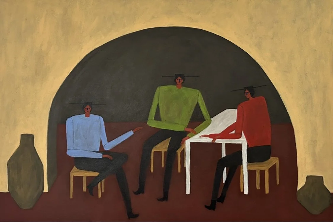 En El Descanso, 2024, Acrylic on Canvas, 24"x36" (60.96 x 91.44cm)