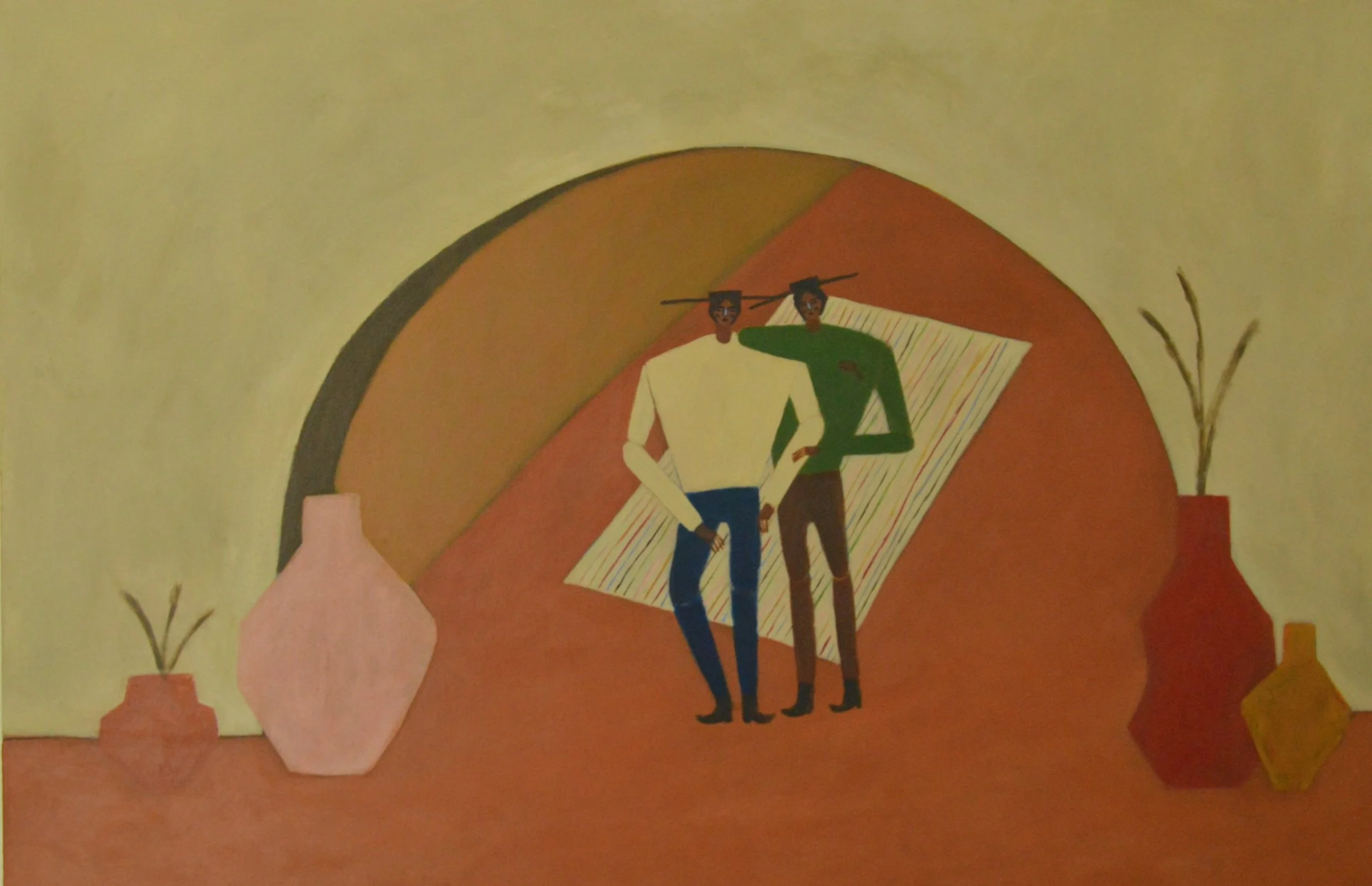 Eres Mi Todo, 2024, Acrylic on Canvas, 24"x36" (60.96 x 91.44cm)