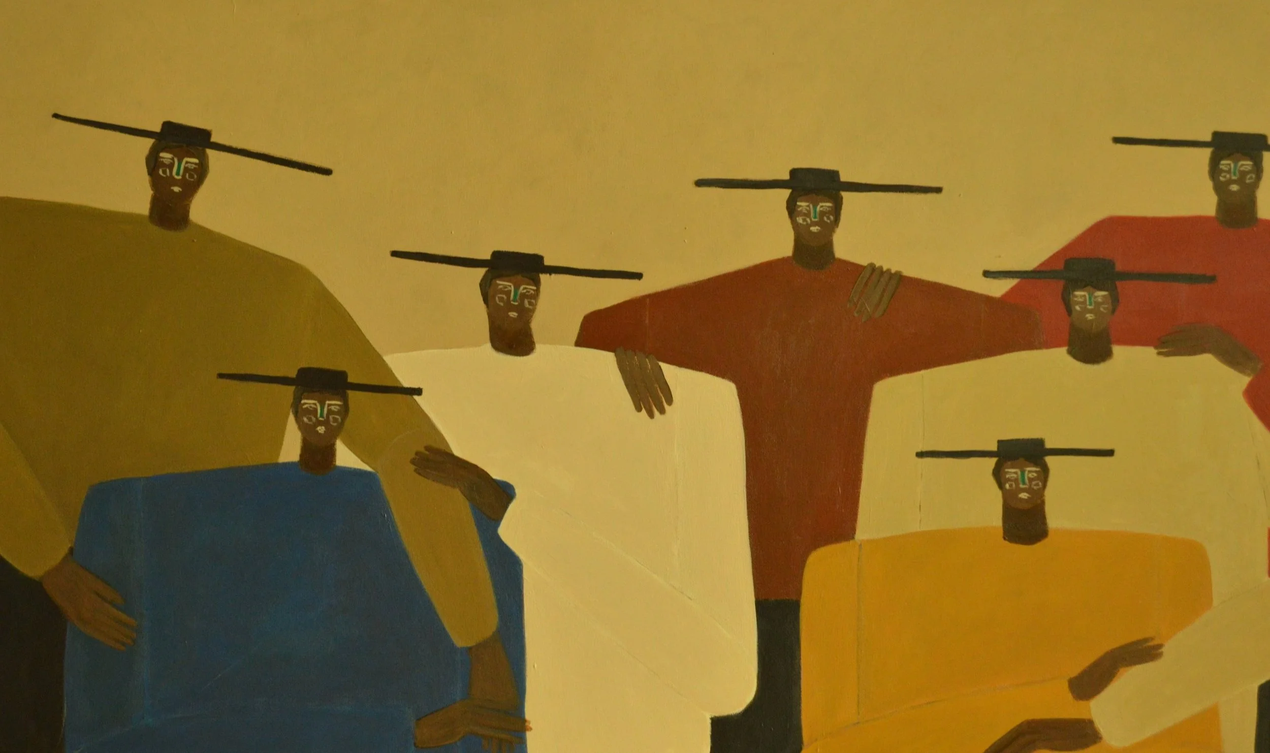 Vamos Al Rancho, 2024, Acrylic on Canvas, 24"x48" (60.96 x 121.92cm)