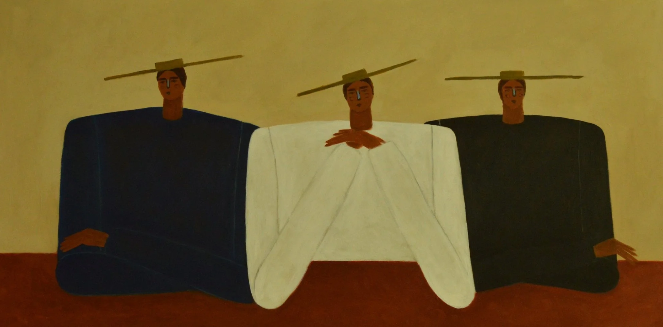 El Jefe, 2024, Acrylic on Canvas, 24"x48" (60.96 x 121.92cm)