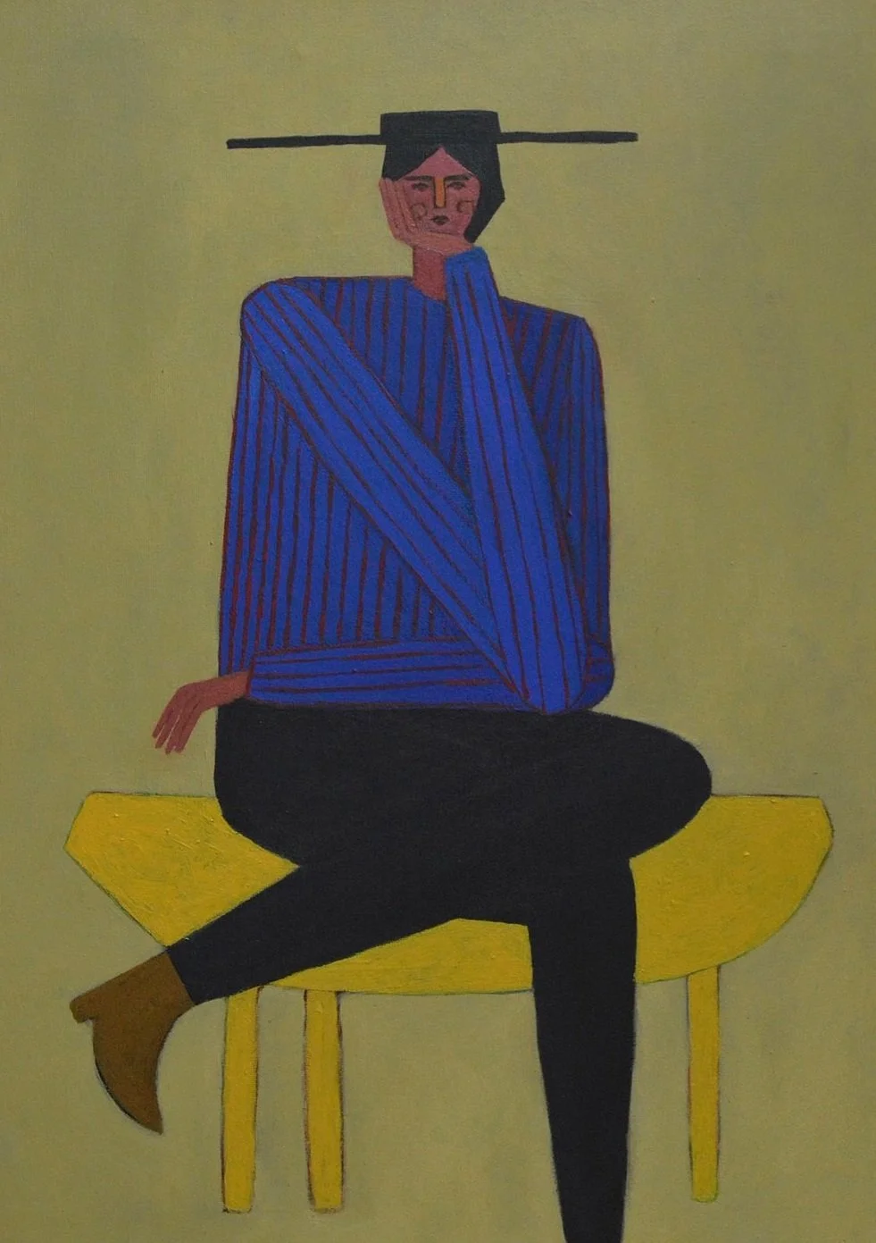 Desenrollar, 2024, Acrylic on Canvas, 16"x20" (40.64 x 50.8cm)