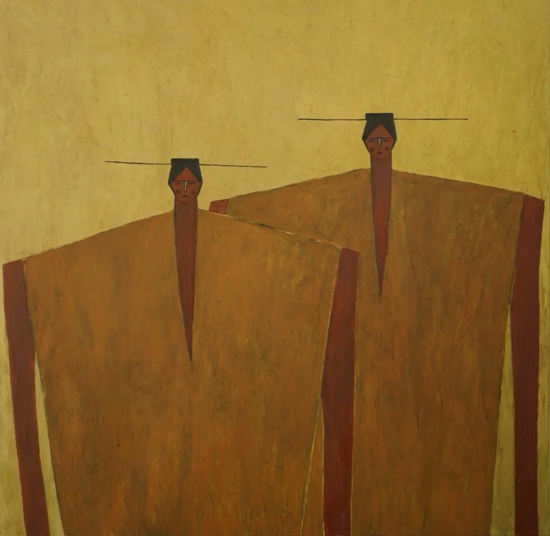 You Need Only To Be Still, 2025, Acrylic on Canvas, 48"x48" (121.92 x 121.92cm)