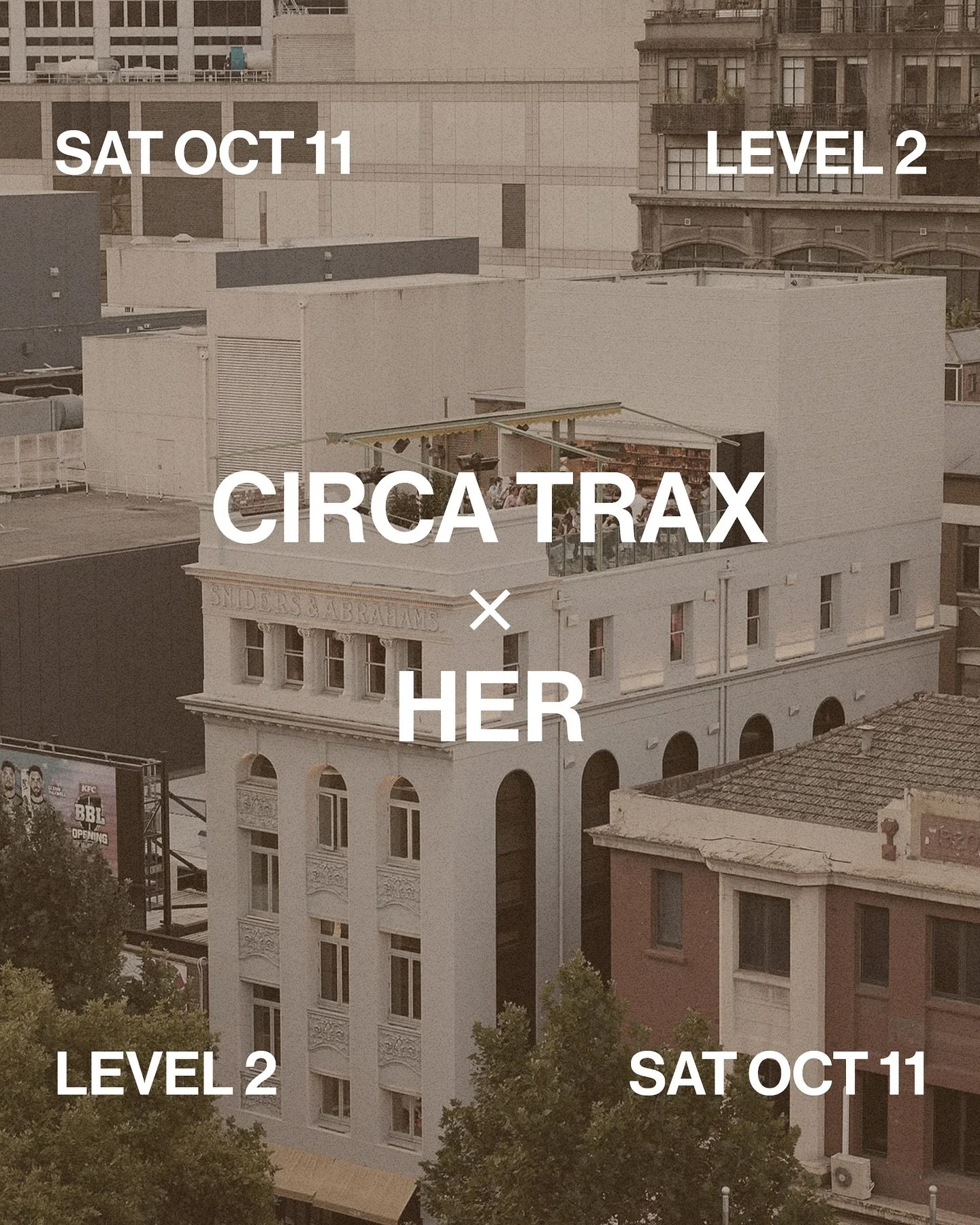 A house music affair at CBD hotspot @her_melbourne 

Saturday October 11th, 9pm&mdash;3am

Message for guestlist entry 📝