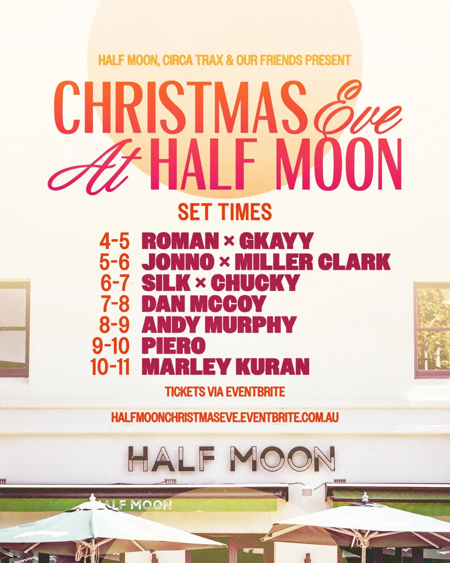 @halfmoonbrighton going full tilt tonight for Christmas Eve 🌲

Arrive early, stay late.  Tickets on door until capacity 🪩