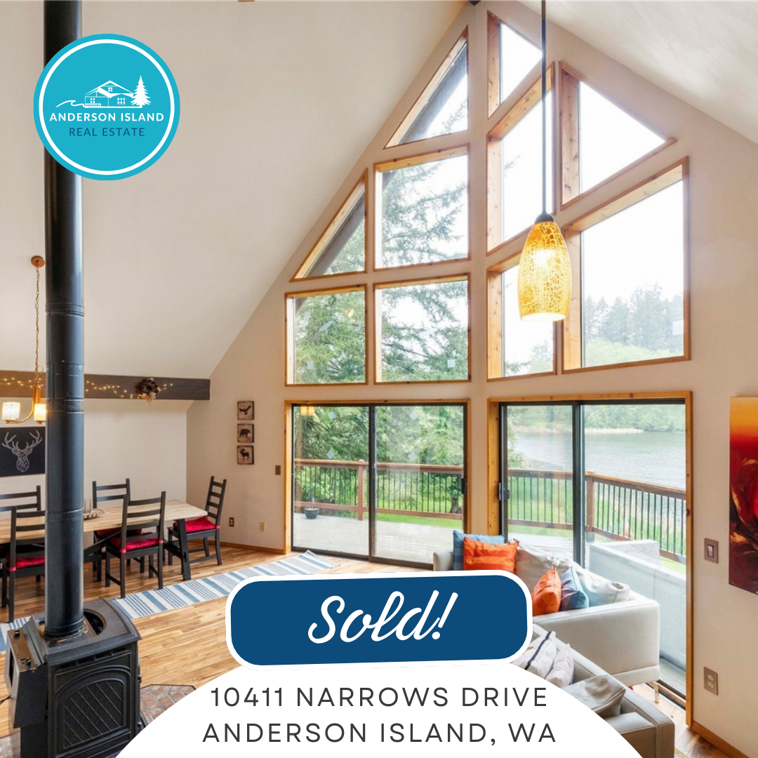 SOLD! - $680K | 2,718 Square Feet | 3 Bedroom | 2.5 Bath | 10411 Narrows Drive, Anderson Island, WA 98303