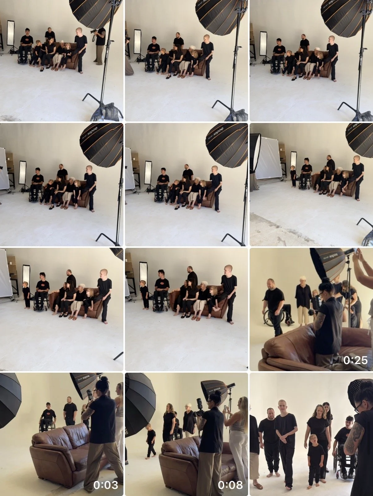 Screen shot of b-roll from our photoshoot