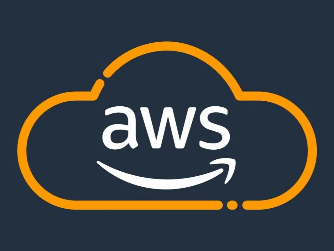 AWS cloud platform logo for scalable backend infrastructure and data processing