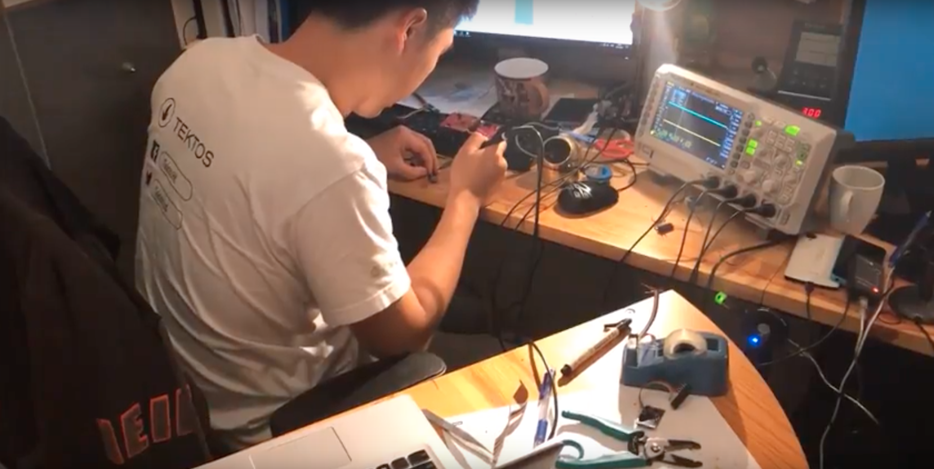 IoT engineer developing and testing connected hardware and cloud-integrated solutions.
