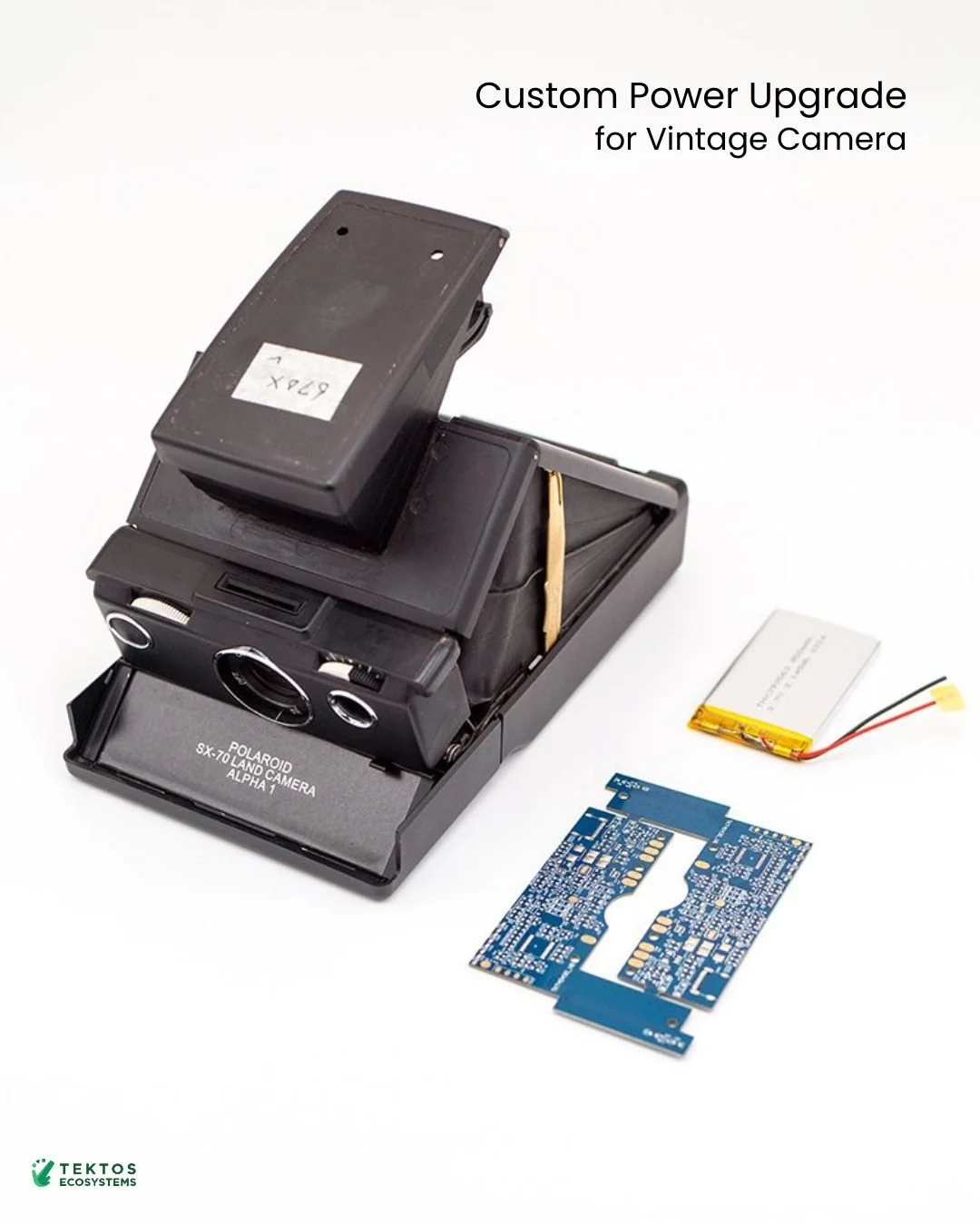 Client: A leader in refurbished cameras.
Problem: Vintage cameras weren&rsquo;t built for today&rsquo;s power standards.
Solution: Re-engineer the full power system.

The result? A vintage camera that now supports rechargeable batteries and USB-C cha