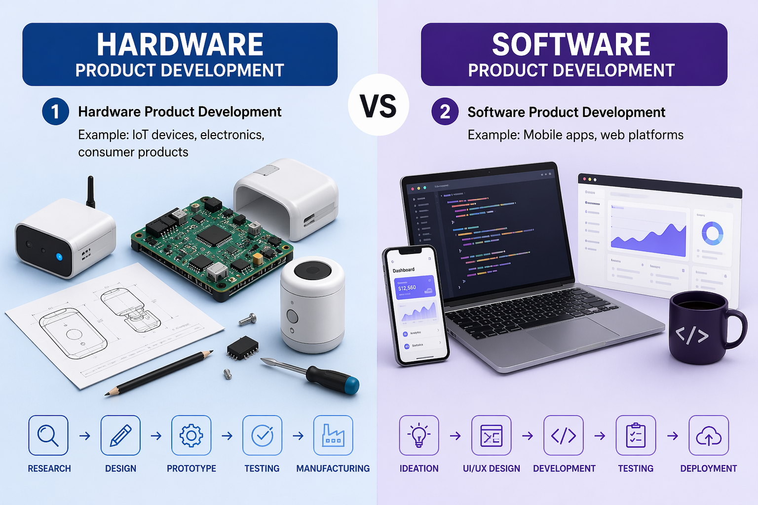 Hardware vs. Software product development