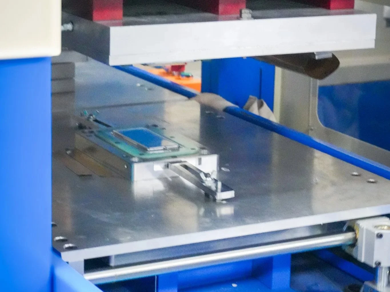 CNC machining center producing precision prototype parts for engineering validation