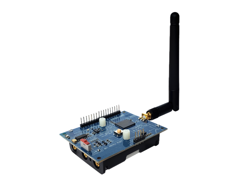 Arduino microcontroller board with wireless antenna for IoT hardware communication