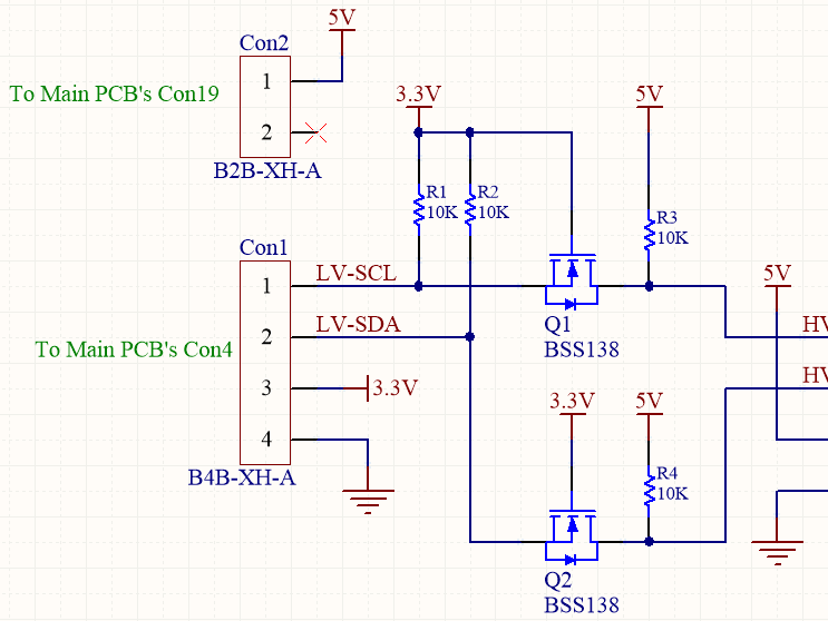Electronic circuit schematic diagram showing component connections and power systems