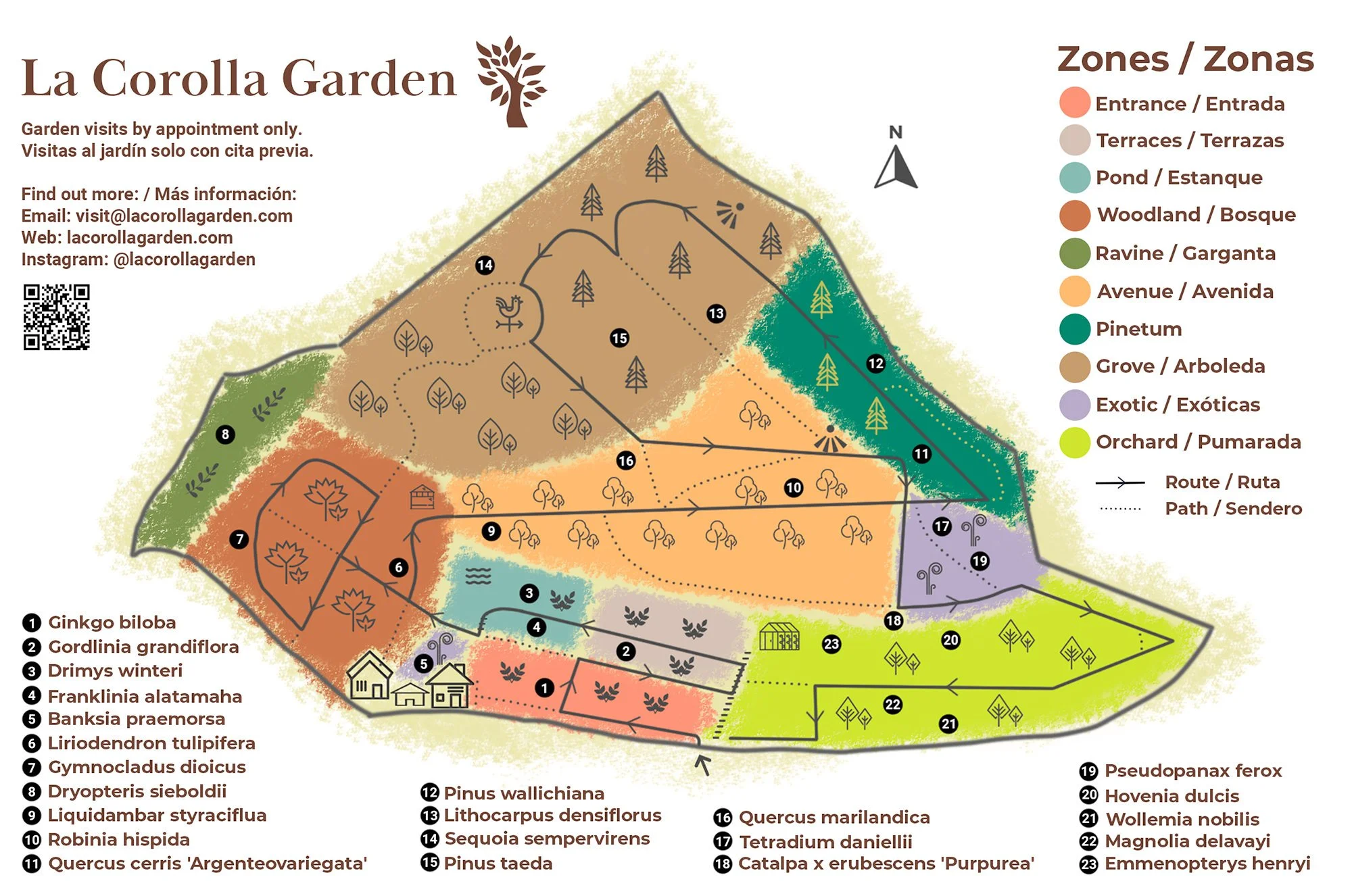 La Corolla Garden Map