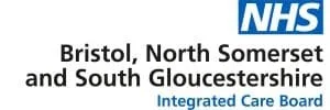 NHS logo with text about health services in Bristol, North Somerset, and South Gloucestershire