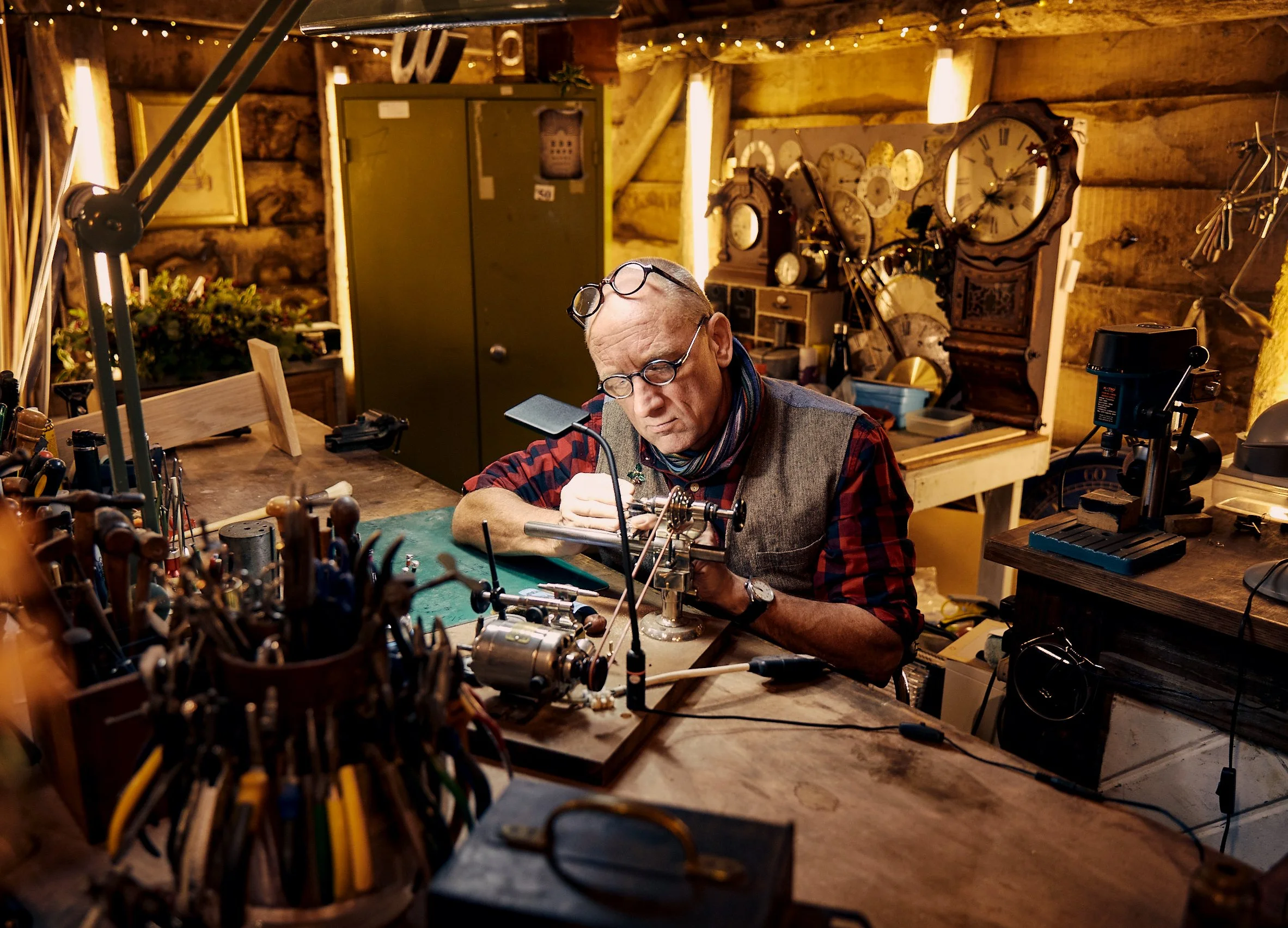 Steve Fletcher clock repair.