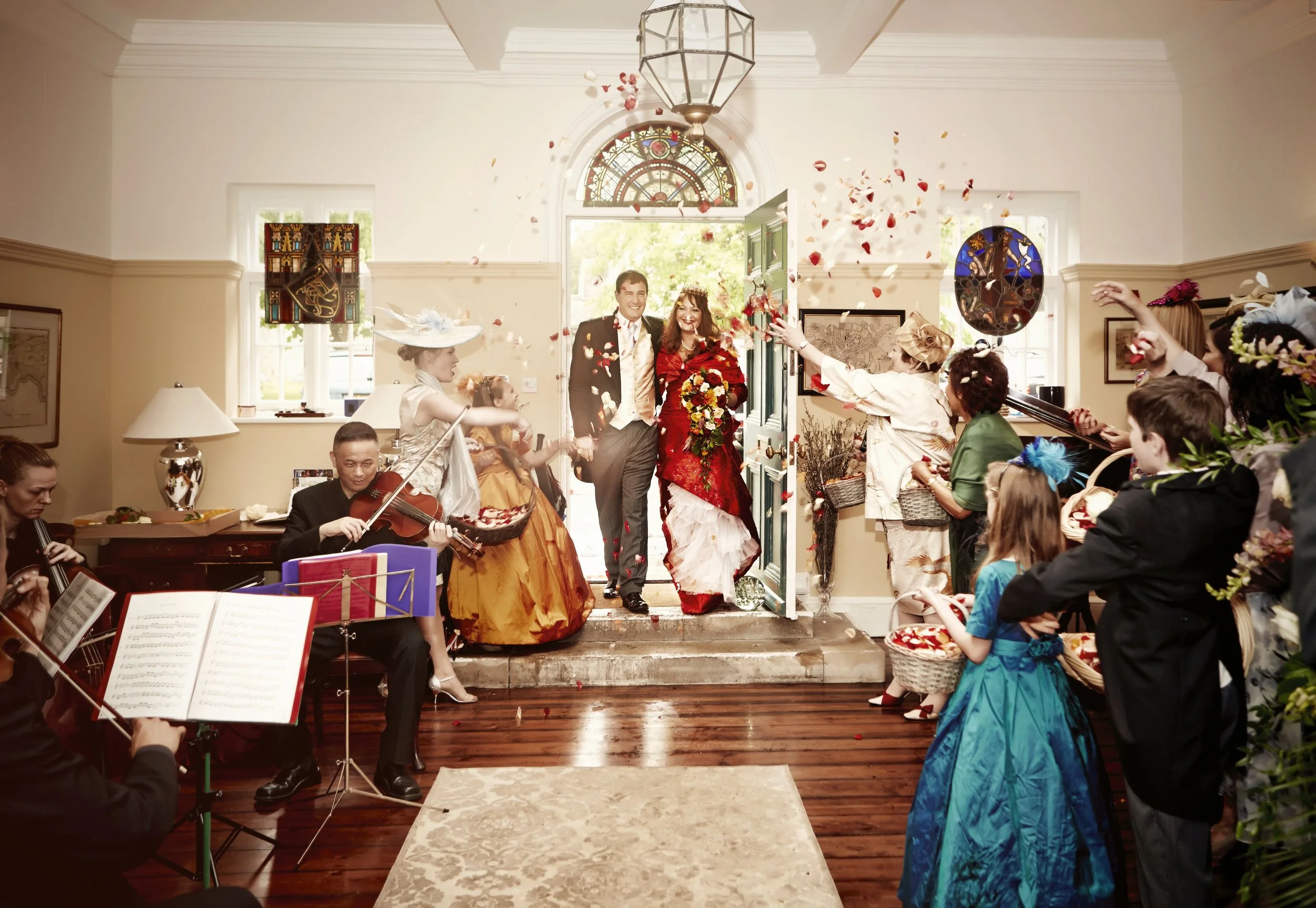 The wedding reception.
