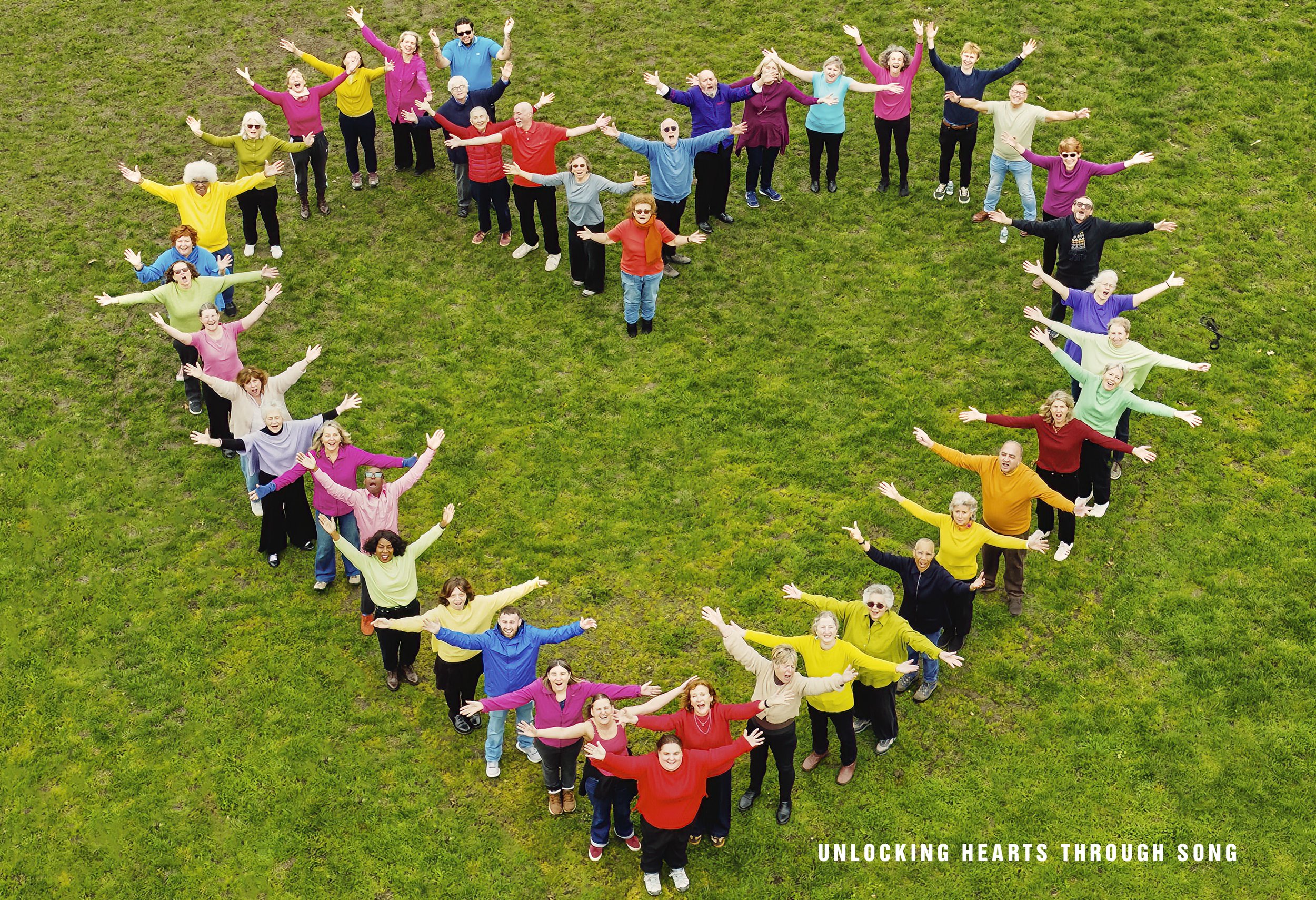 Liberty Choir charity brochure imagery.