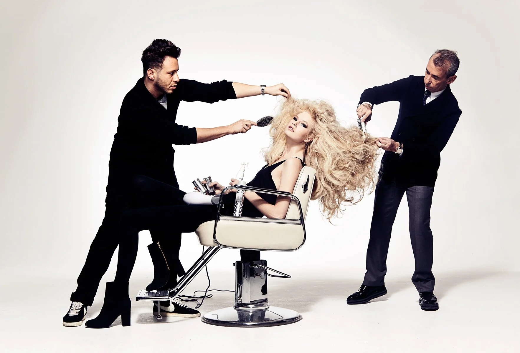 Hershesons hair.