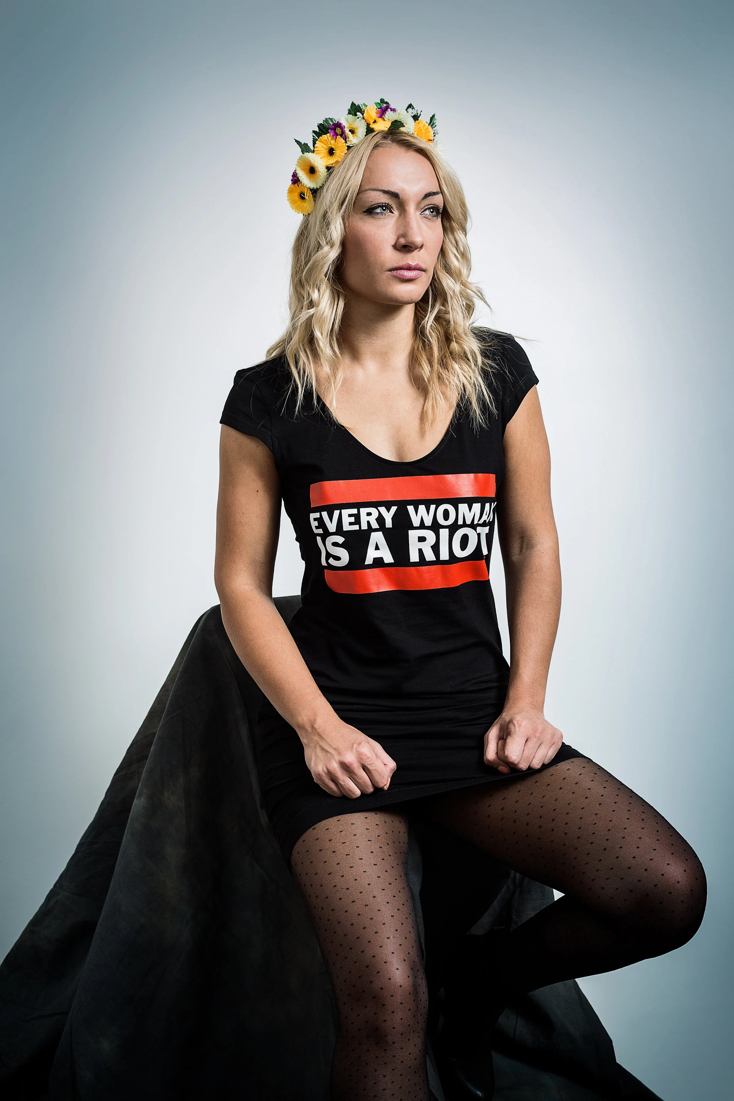 Femen's leader: Inna Shevchenko.