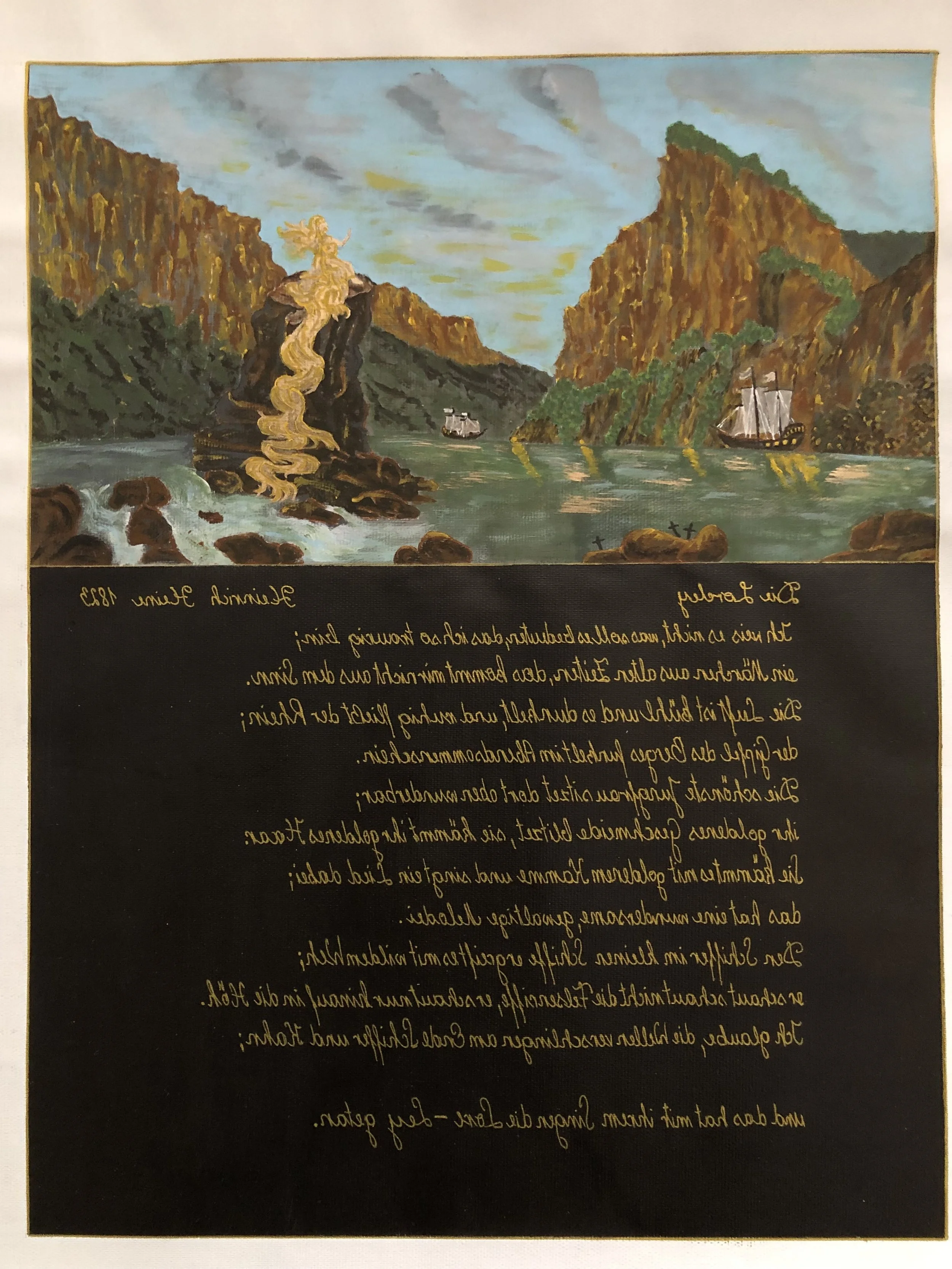30x40cm / Spiegelschrift