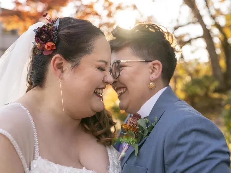 LBGT bride & bride happy couple