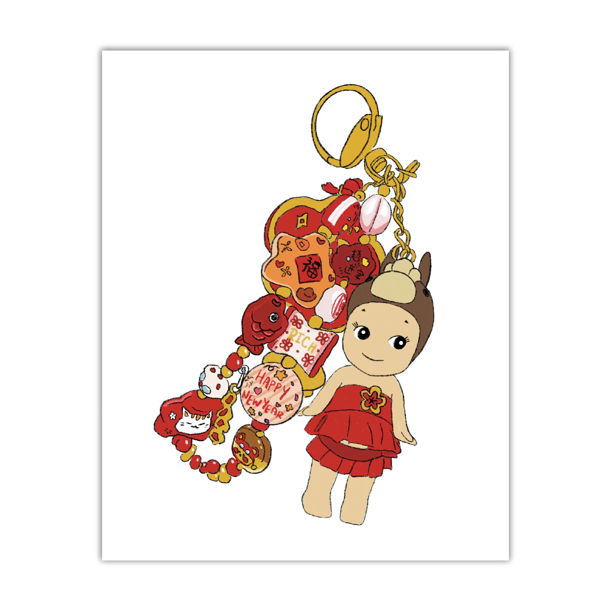 Lucky Sonny Angel Art Print