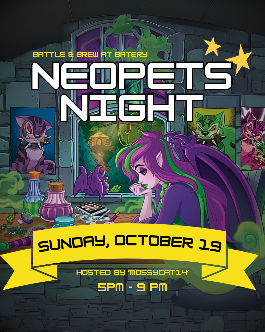 🌟 Neopets Night at Battle & Brew 🌟