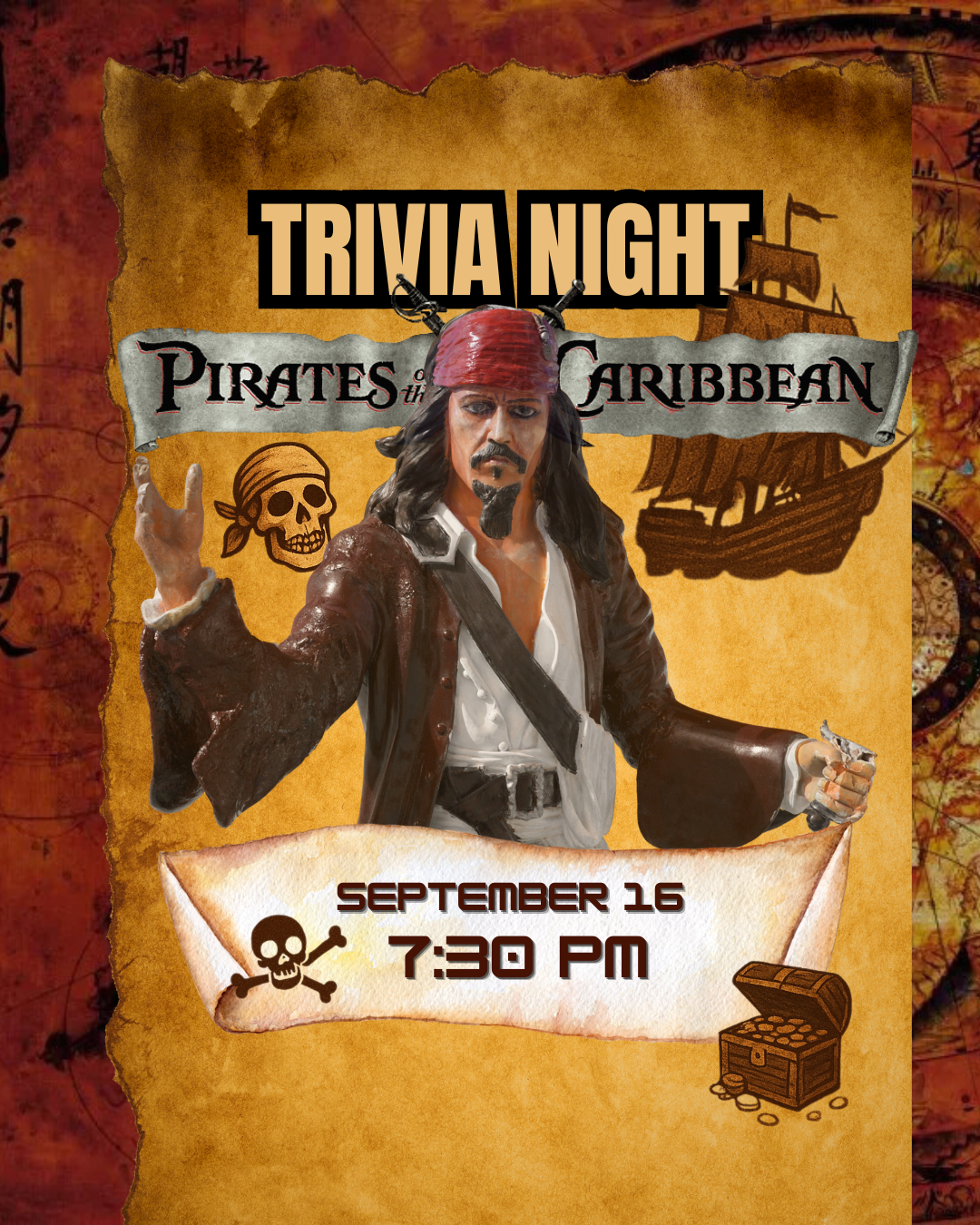 ⚓️🏴☠️Trivia Night: Pirates of the Caribbean 🏴☠️⚓️