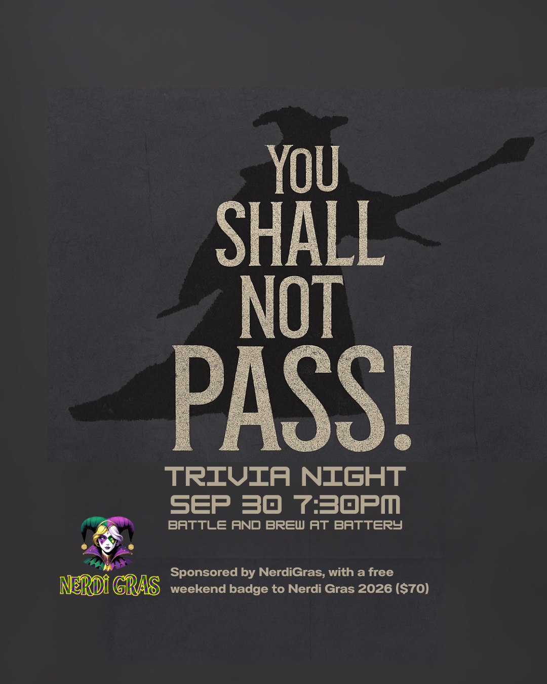 You Shall Not Pass… This Trivia Challenge!