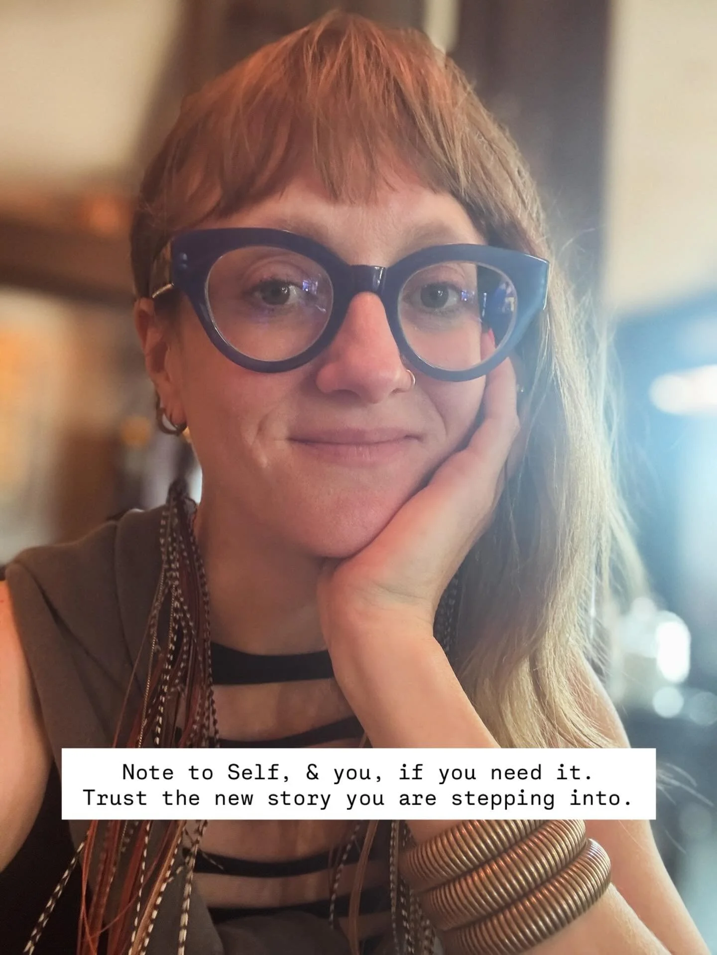 Trust is the echo, the whisper, the vibration that keeps coming through.

Look for the Universe sign posts.

They know the way to your next story.

xx.j