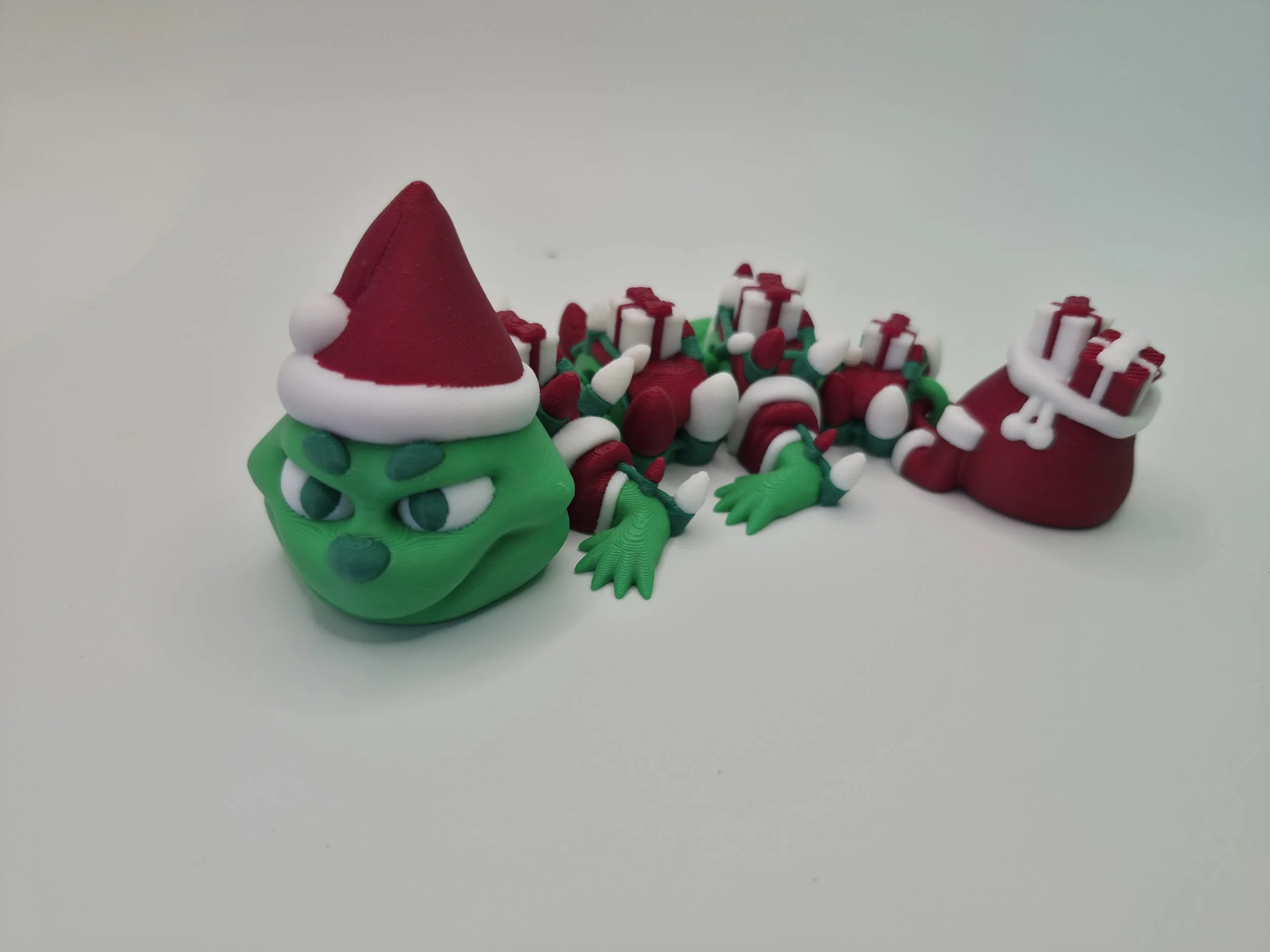 Grumpy Christmas Articulated Dragon