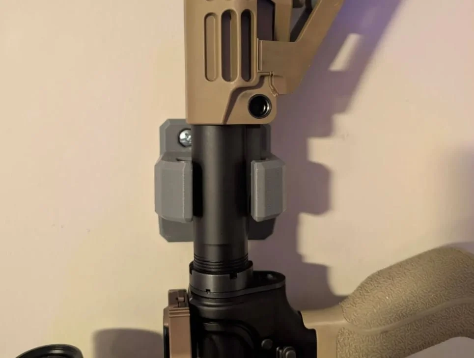 Ambi AR Wall Mount for AR10-15 with Buffer Tube.JPG