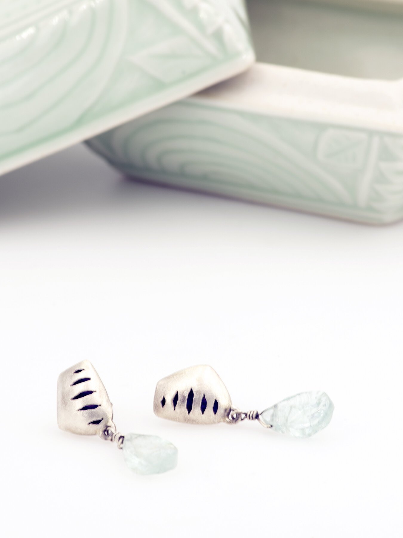 Pierced post earrings with Aqua 3.jpg